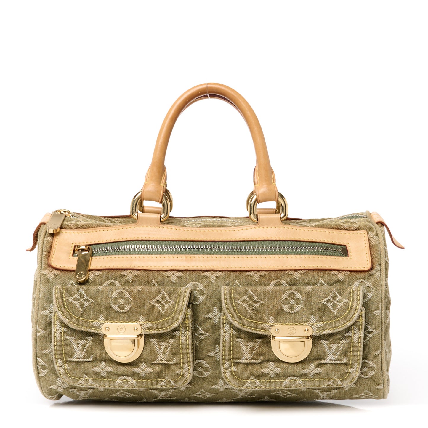 Monogram Denim Neo Speedy Lichen