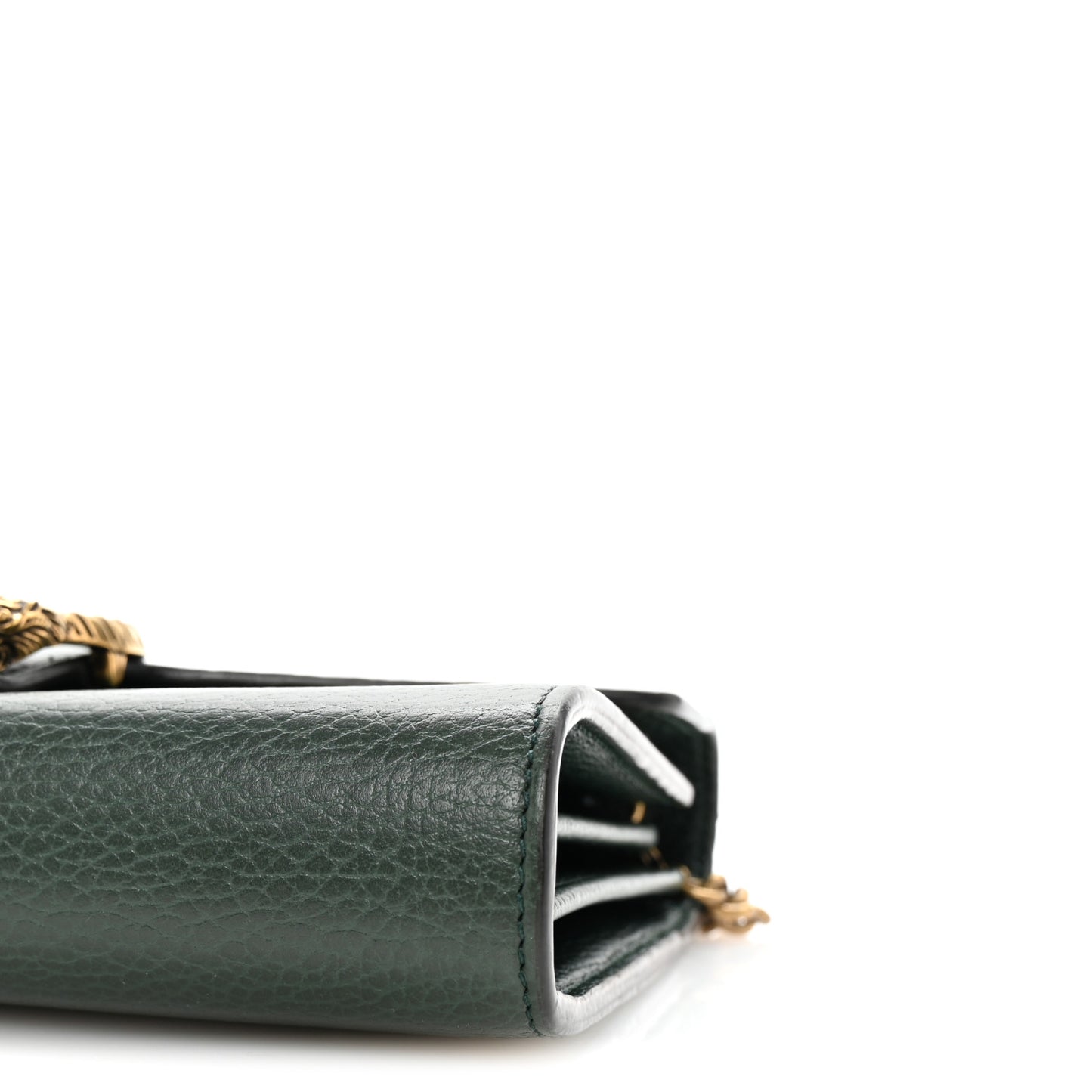 Calfskin Garden Dionysus Chain Wallet Emerald