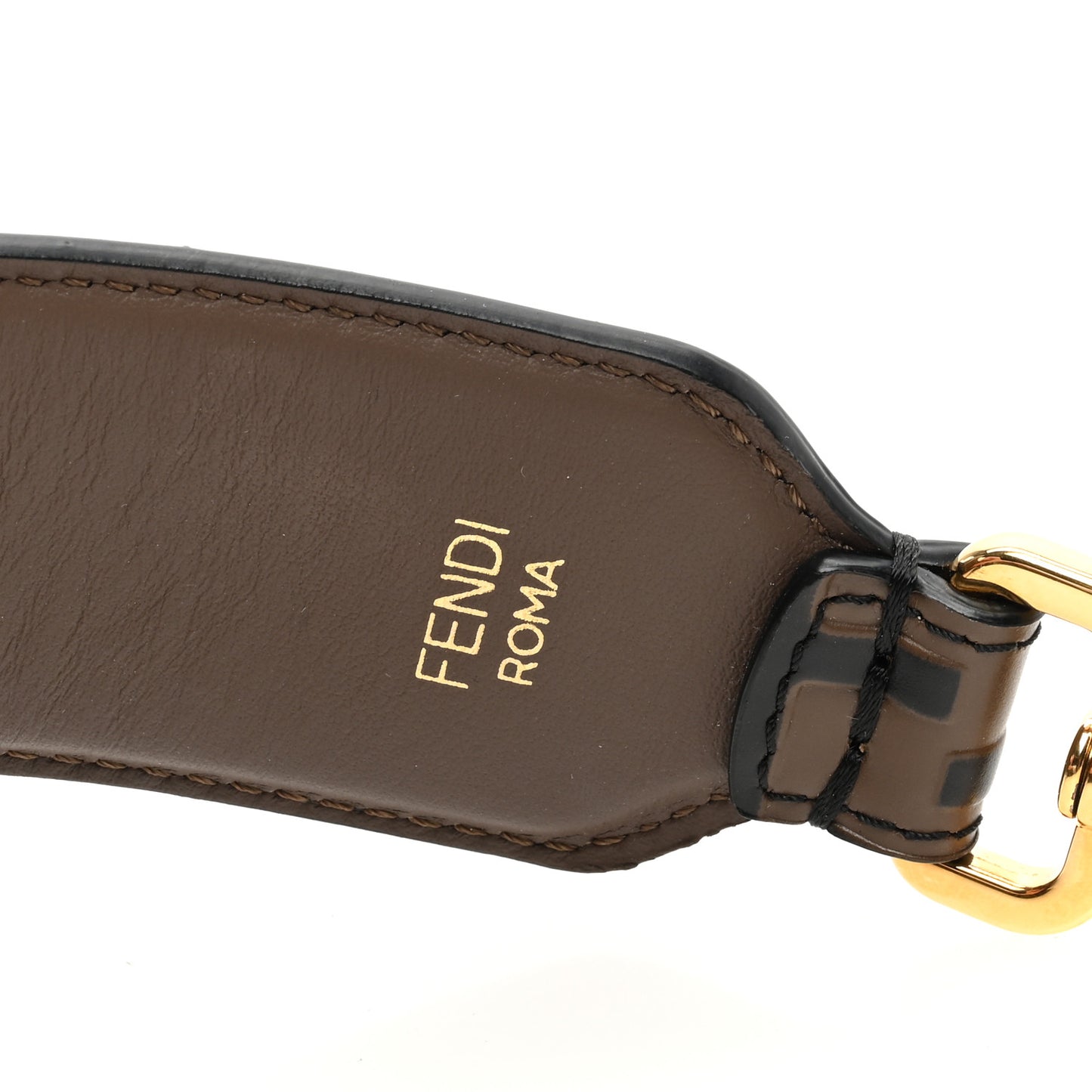 Vitello Century Bi-Color FF 1974 Embossed Strap You Maya Black