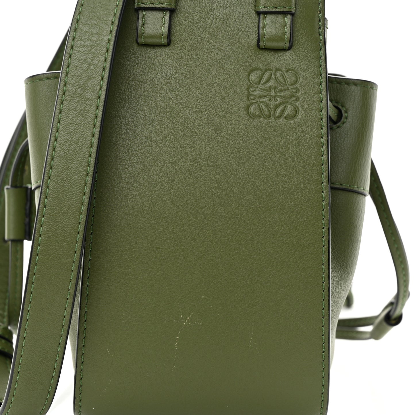 Calfskin Mini Hammock Shoulder Bag Avocado