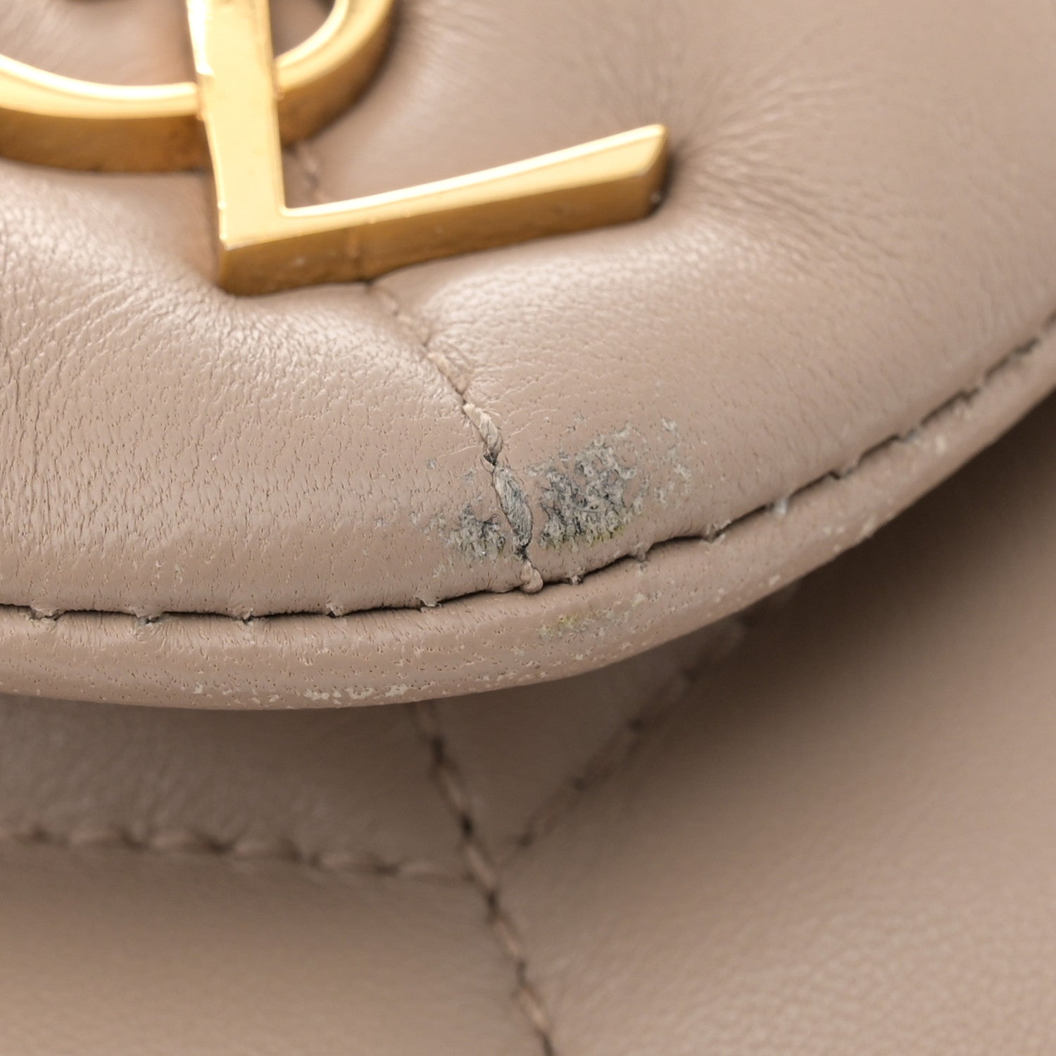 Saint Laurent Lambskin Quilted Toy Loulou Puffer Monogram Chain Satchel Dark Beige 11 of 14