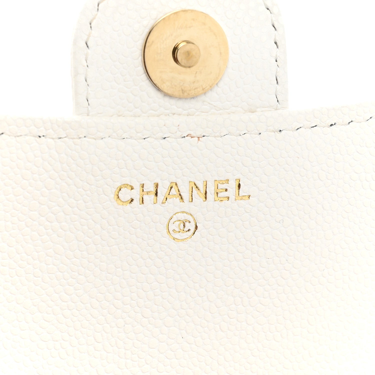 Chanel Lambskin Quilted Flap Phone Holder With Chain White 8 of 17