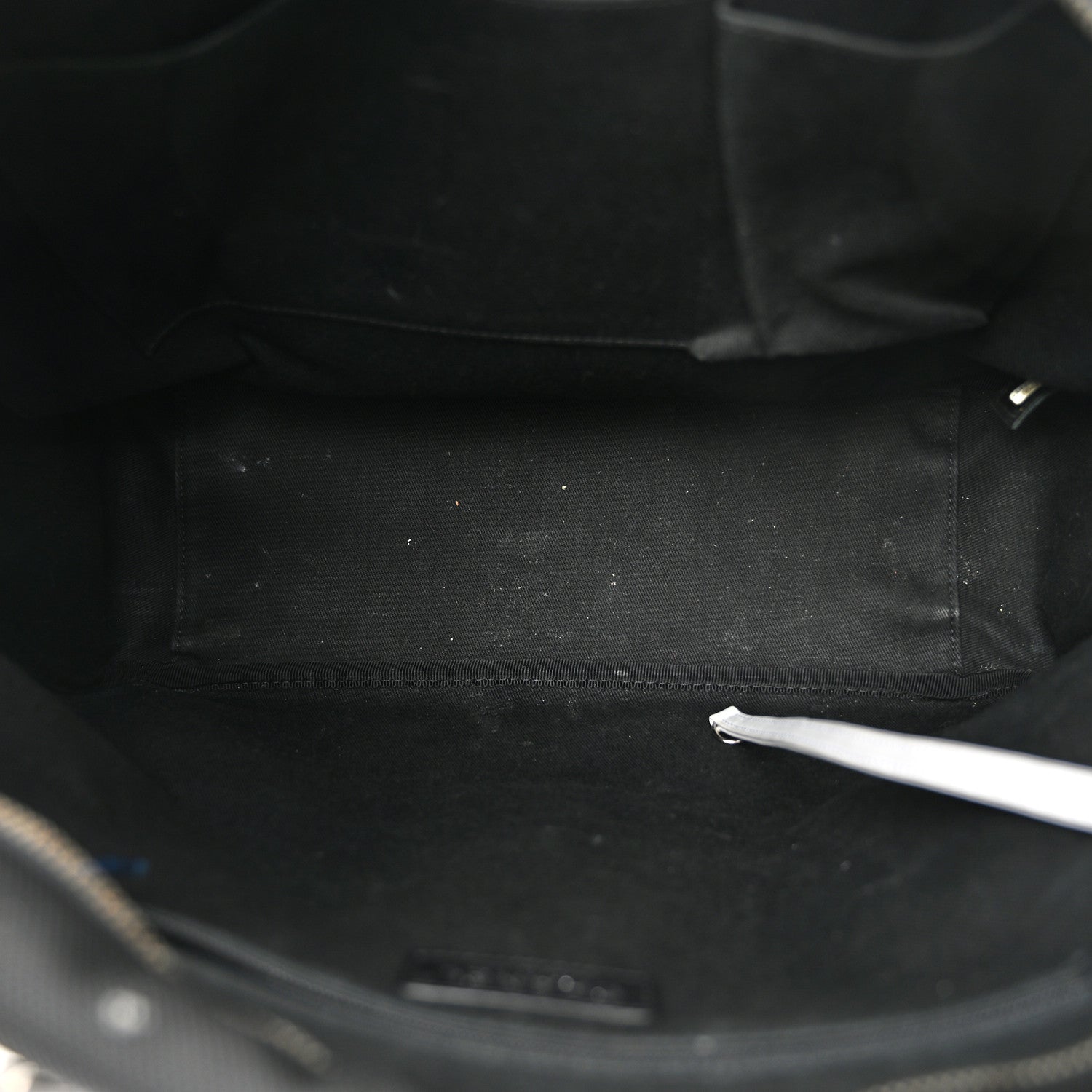 Chanel Canvas Rubber Airlines Large Zip Shopping Tote Black White Red 5 of 17