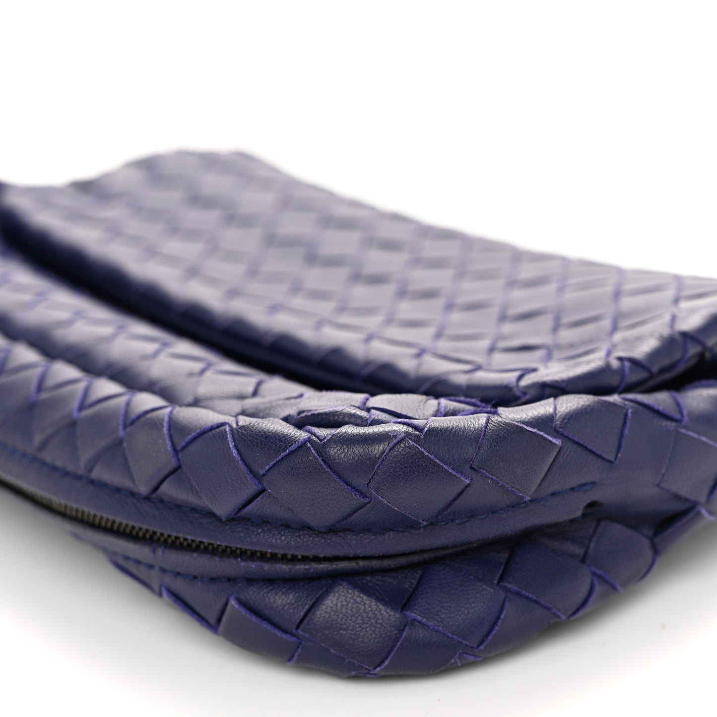 Nappa Intrecciato Small Chain Crossbody Atlantic