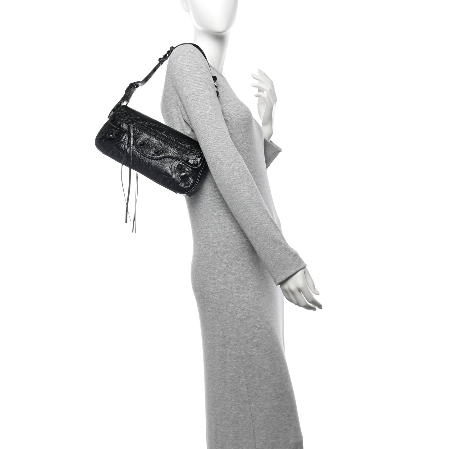 Agneau Arena Small Le Cagole Sling Bag Black