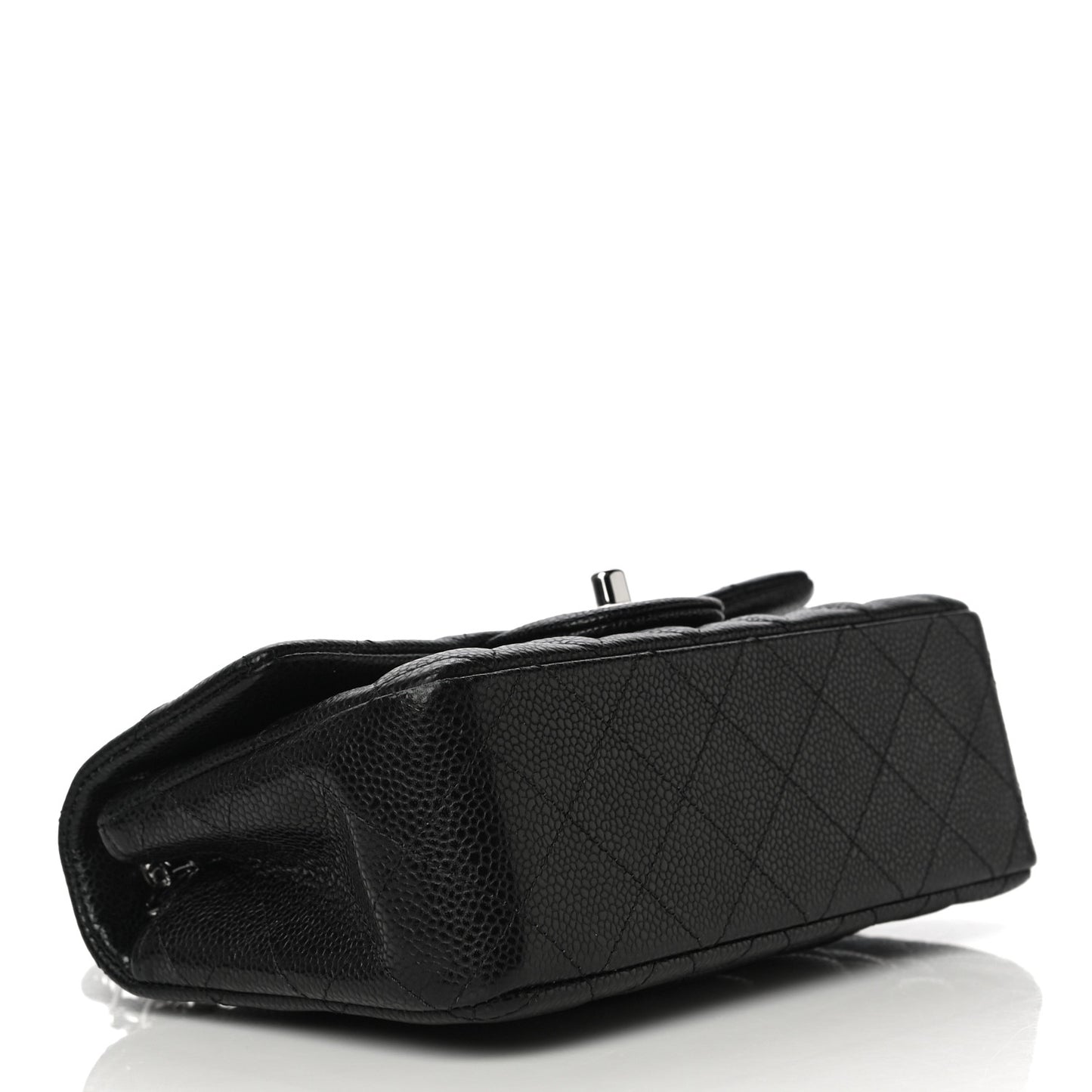 Caviar Quilted Mini Rectangular Flap Black