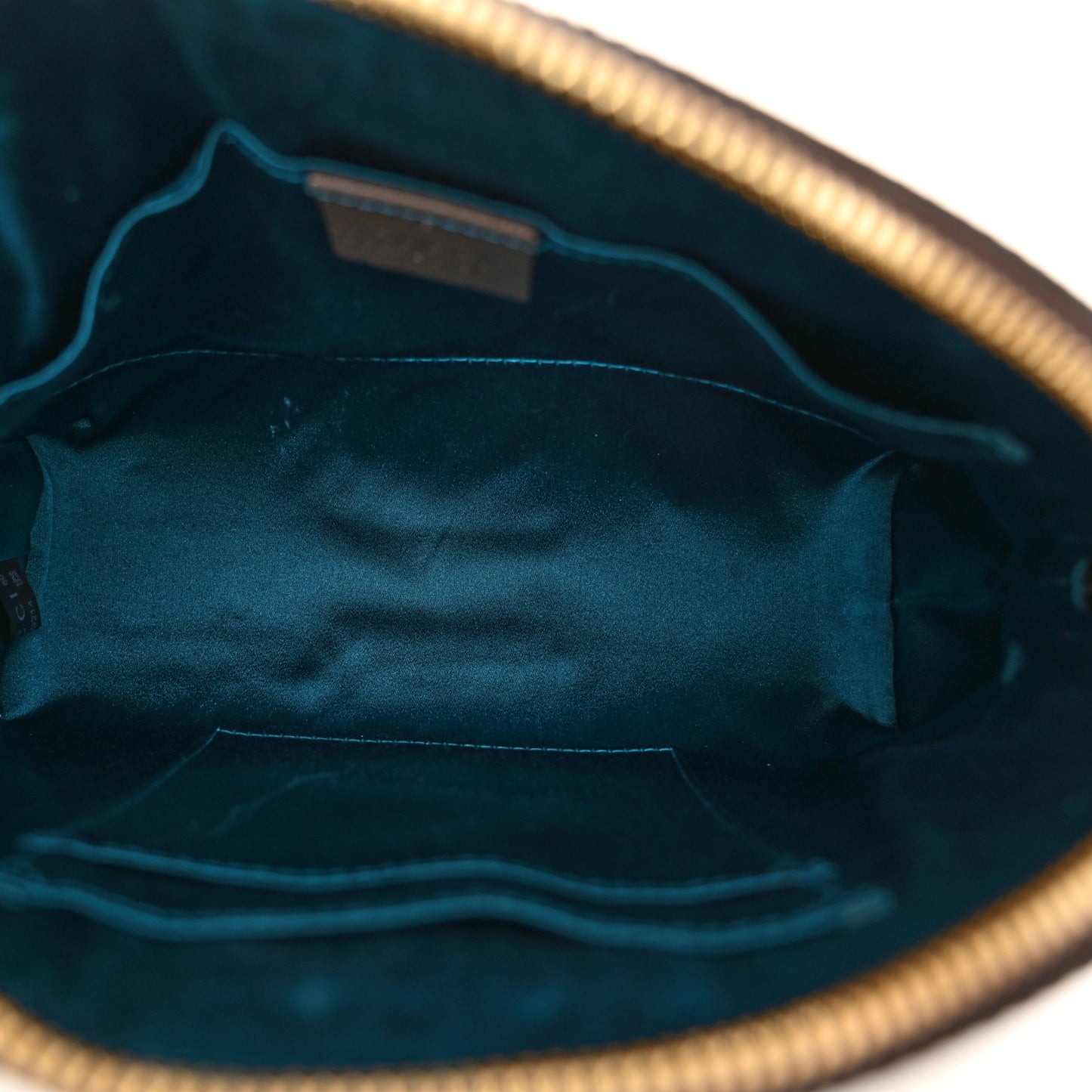 GG Supreme Monogram Textured Dollar Calfskin Web Small Ophidia Dome Shoulder Bag Beige Ebony New Acero