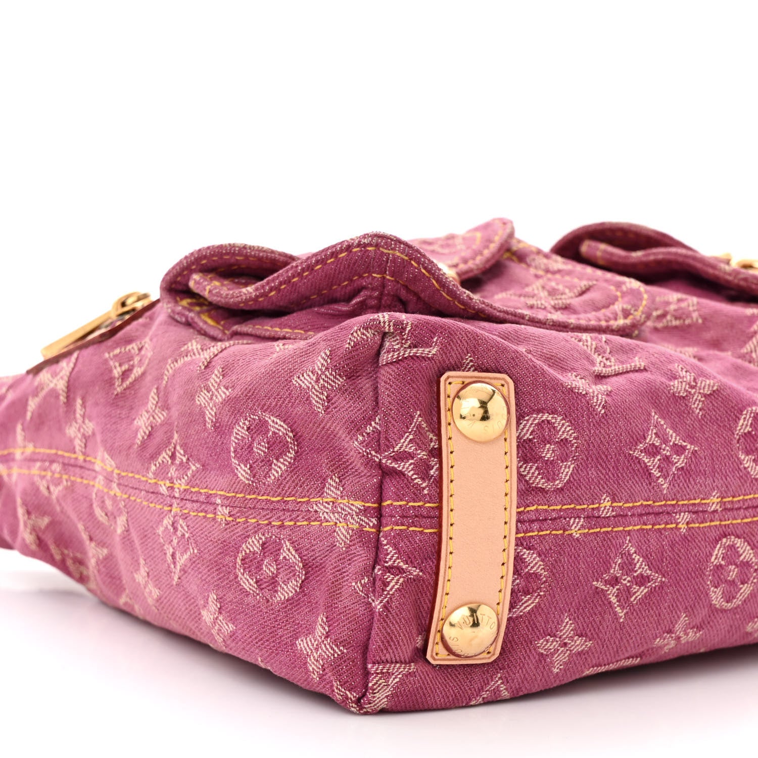Louis Vuitton Denim Baggy PM Fuchsia 8 of 9