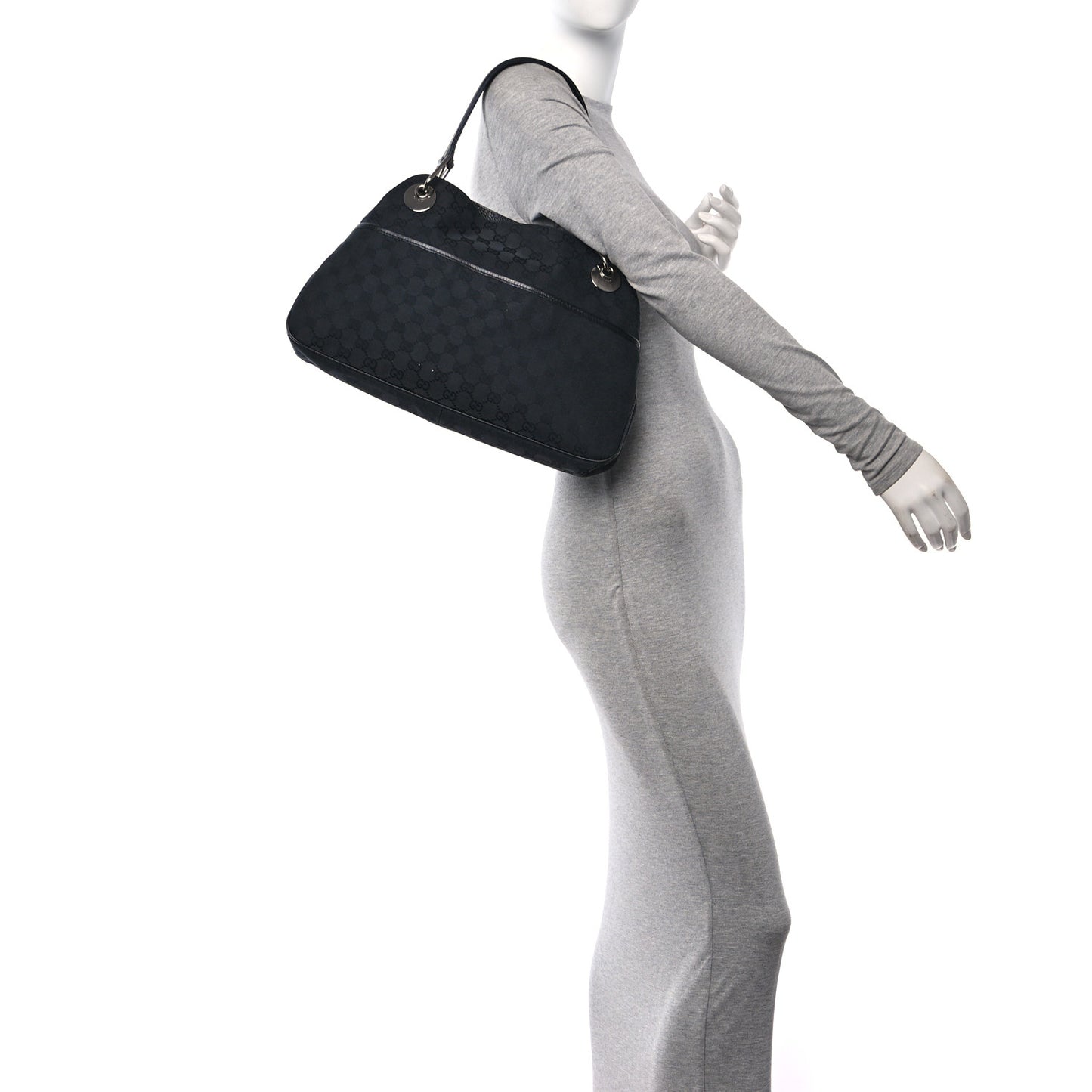 Monogram Medium Eclipse Shoulder Bag Black
