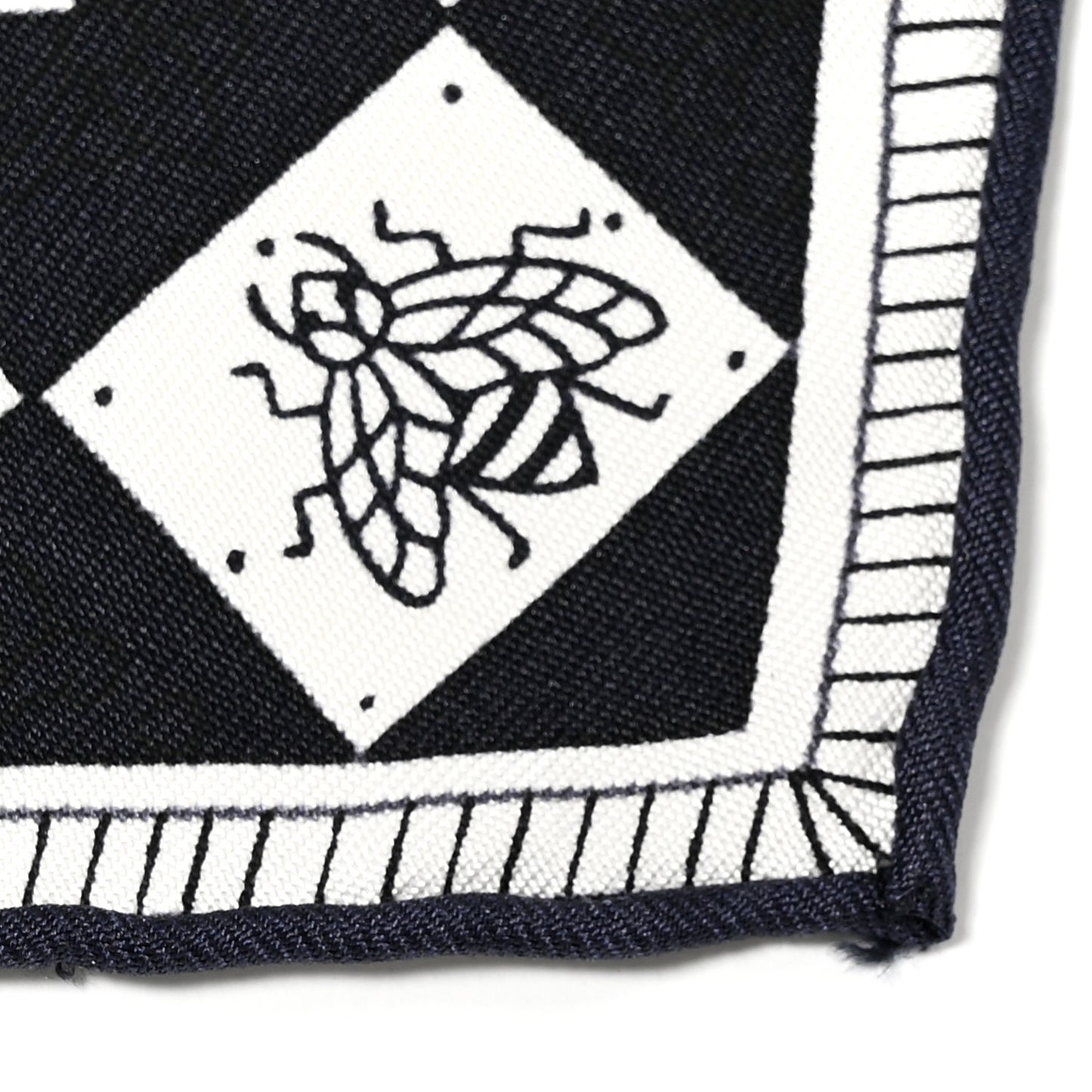 Silk Objets de Curiosite Scarf 90 Marine Rose Poudre