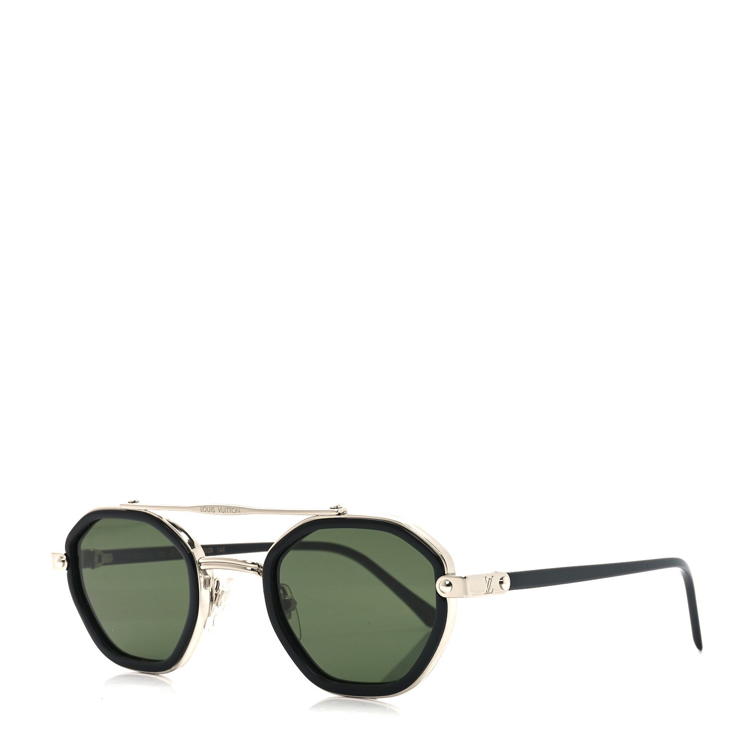 Louis Vuitton Acetate Metal LV Signature Round Duo Sunglasses
