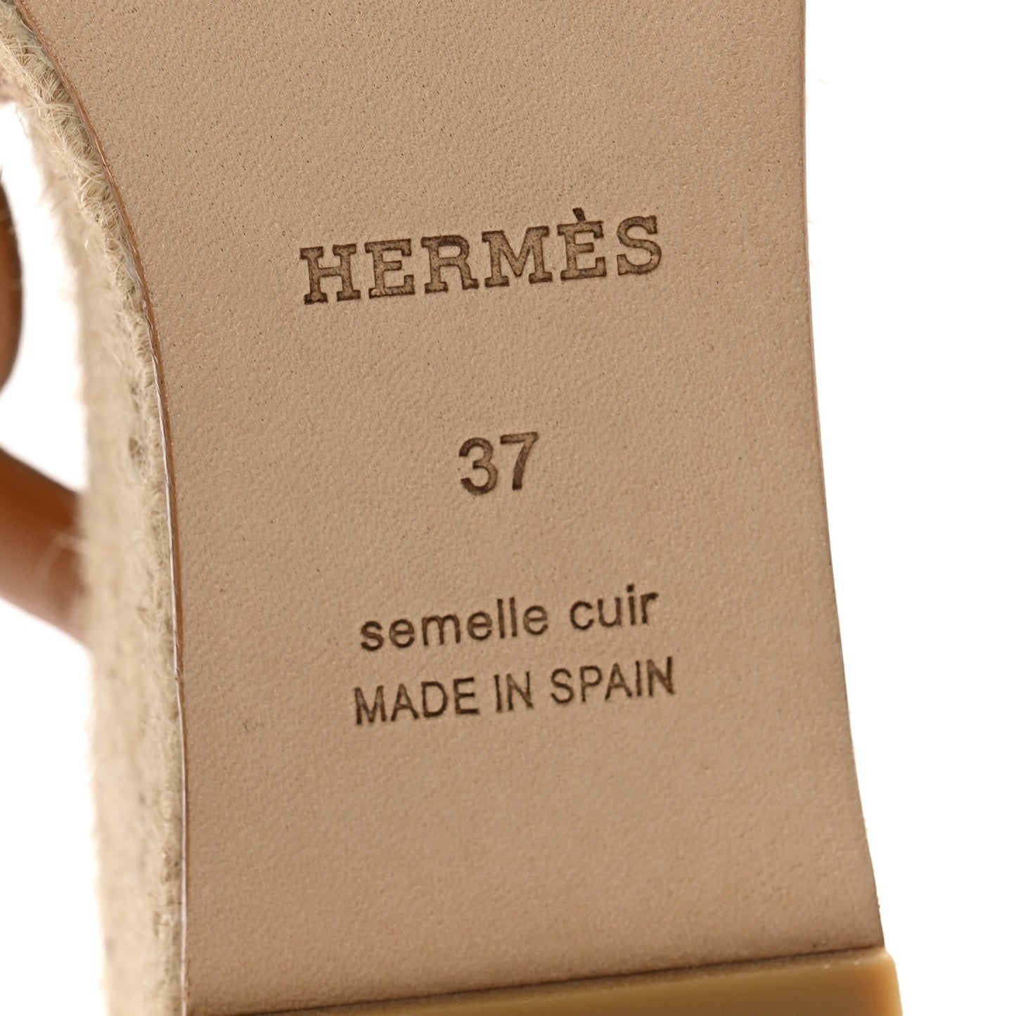 Nappa Ithea Espadrille Wedge Sandals 37 Naturel