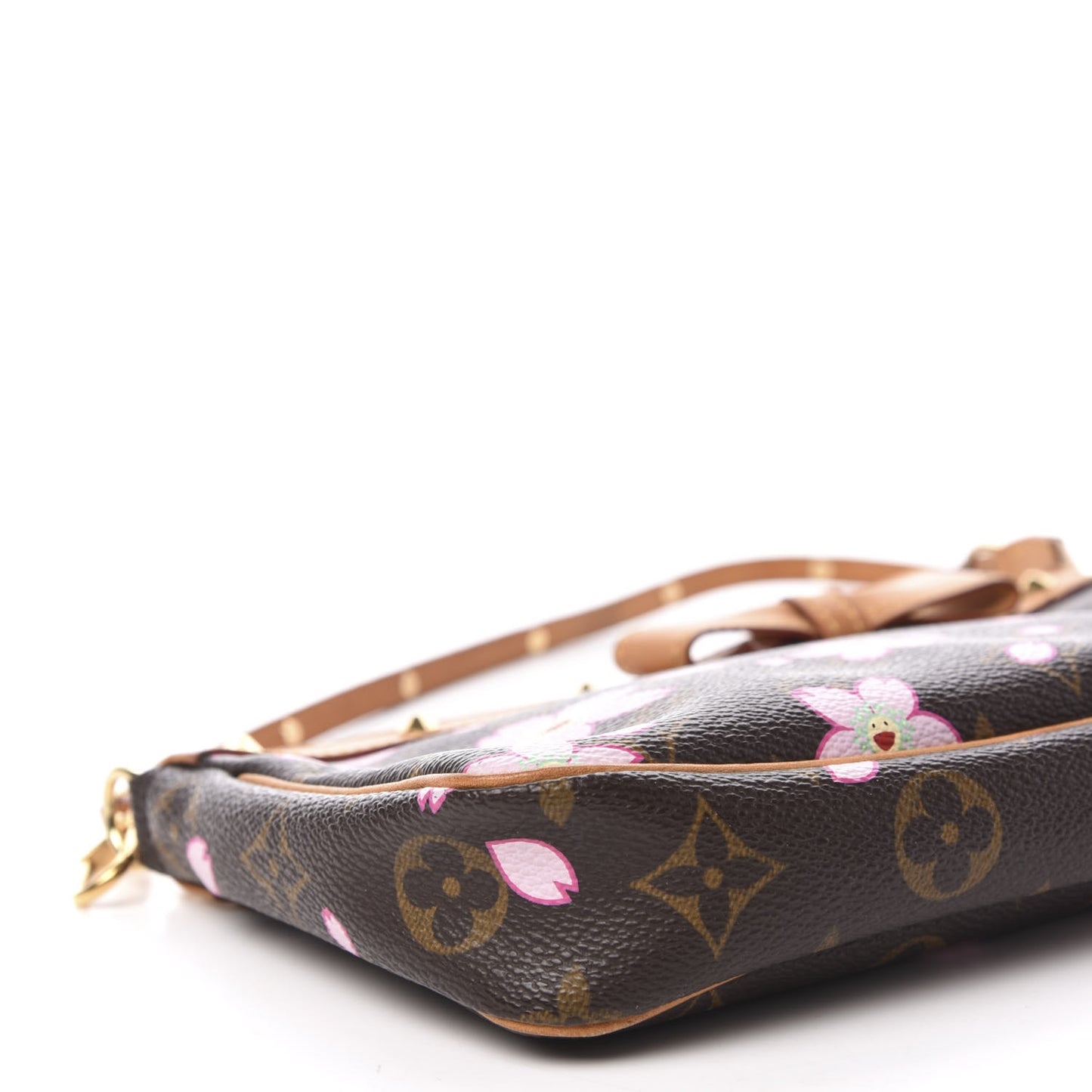 Monogram Cherry Blossom Pochette Accessories Brown