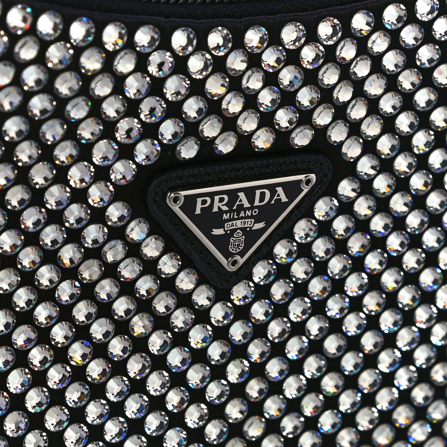 Satin Crystal Mini Re-Edition 2000 Bag Cristal