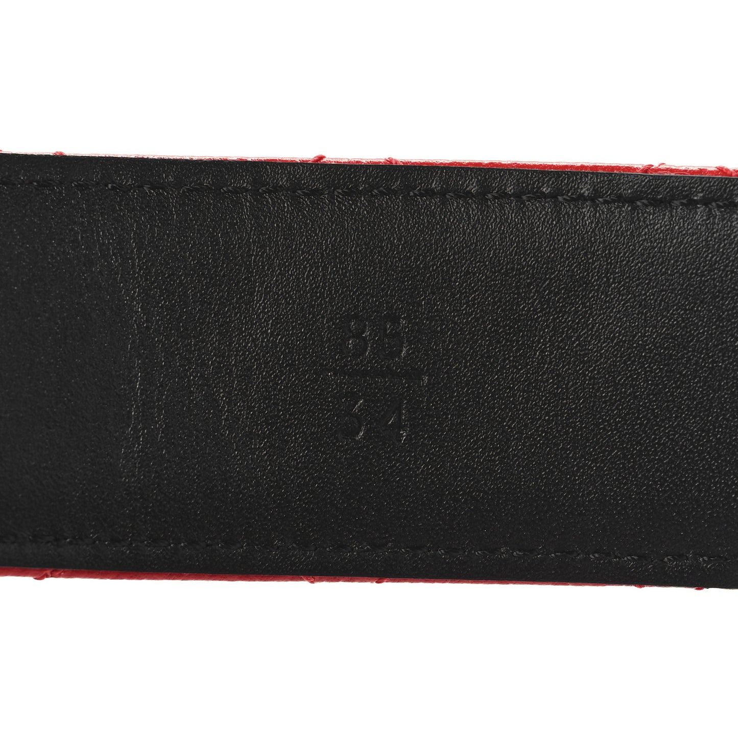 Caviar Quilted CC Chain Belt 85 34 Red