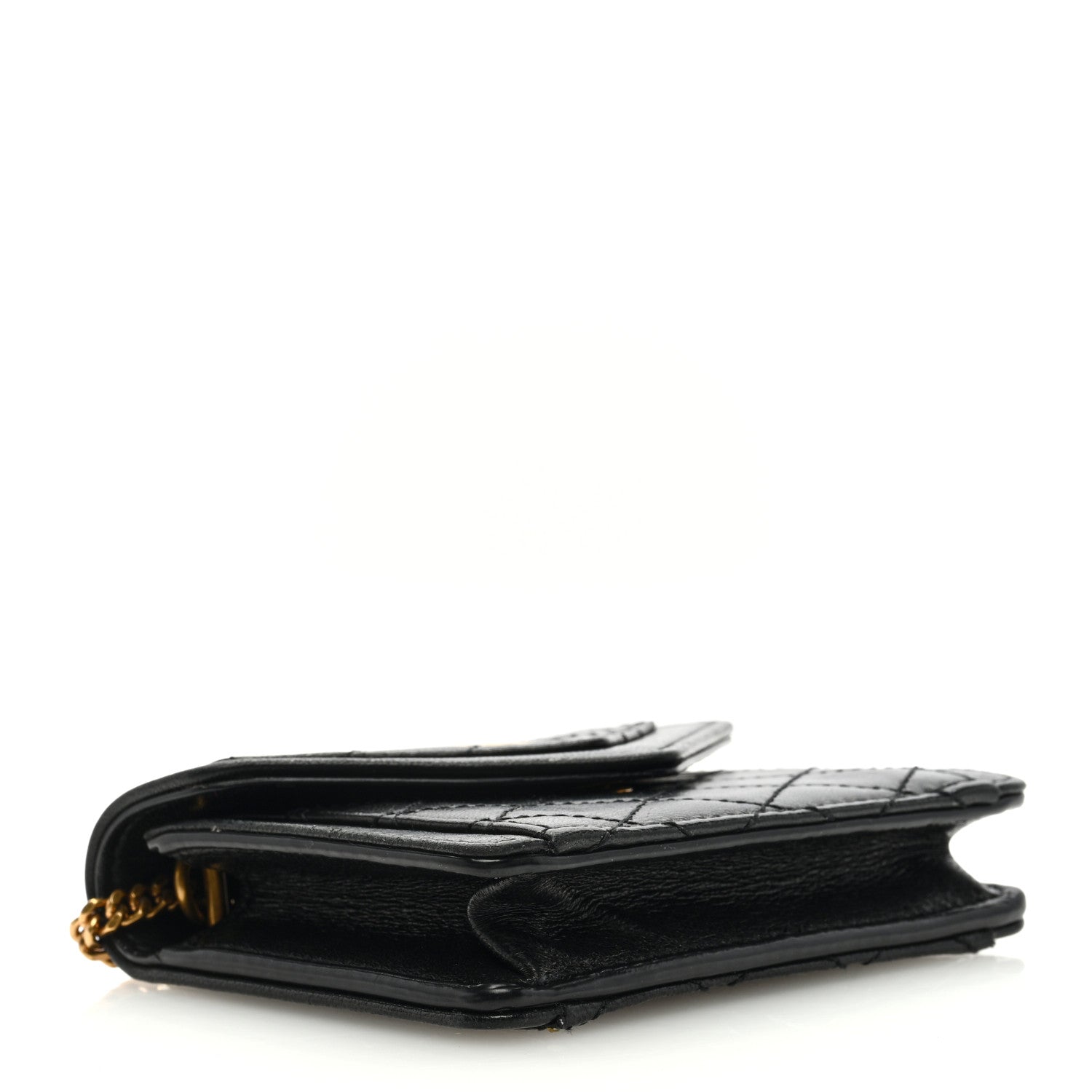 Saint Laurent SAINT LAURENT Lambskin Quilted Micro Gaby Bag Black 4 of 8