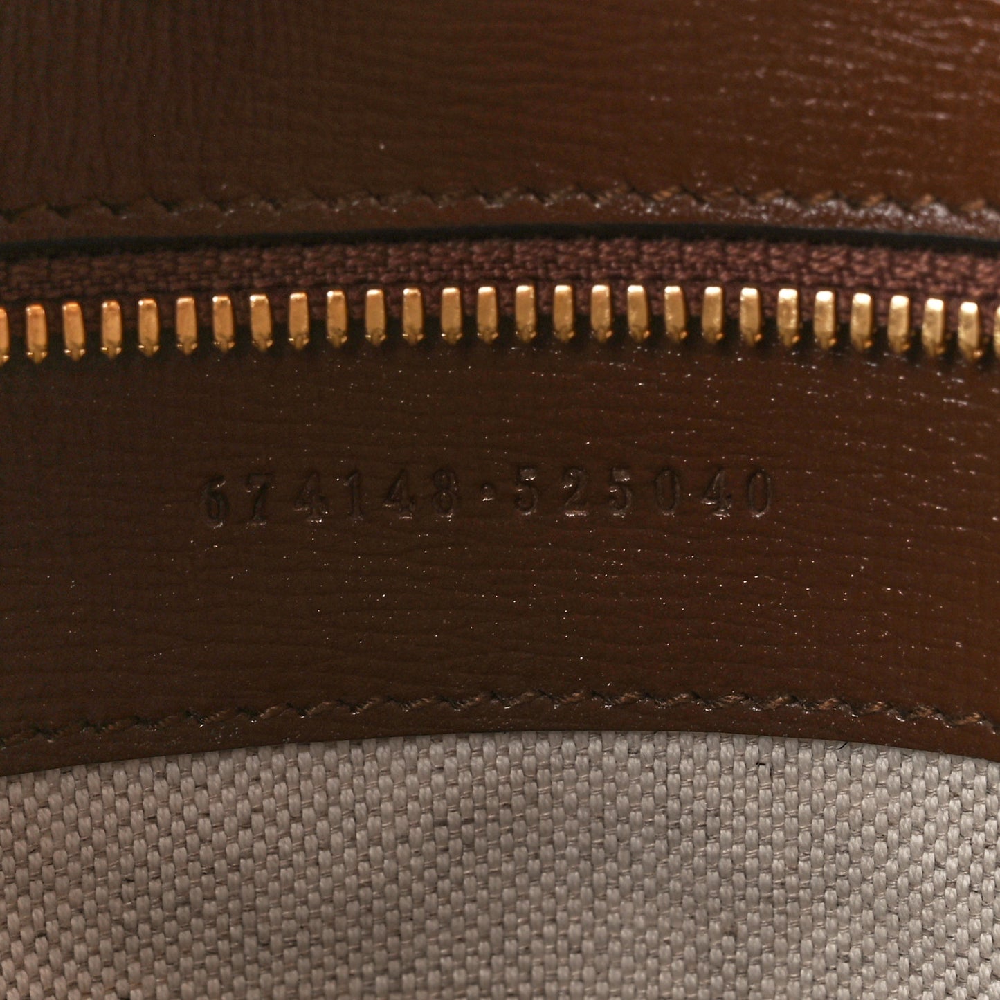 GG Supreme Monogram Azalea Calfskin Medium Retro Interlocking G Tote Bag Beige Ebony Brown Sugar