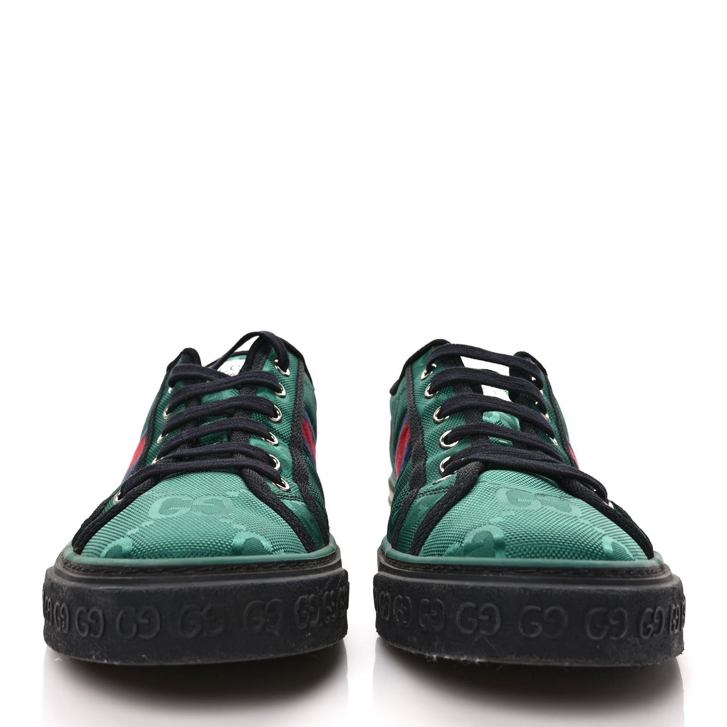 Econyl Nylon Web Monogram Off The Grid Mens 1977 Tennis Sneakers 9 Scrabble Green Black