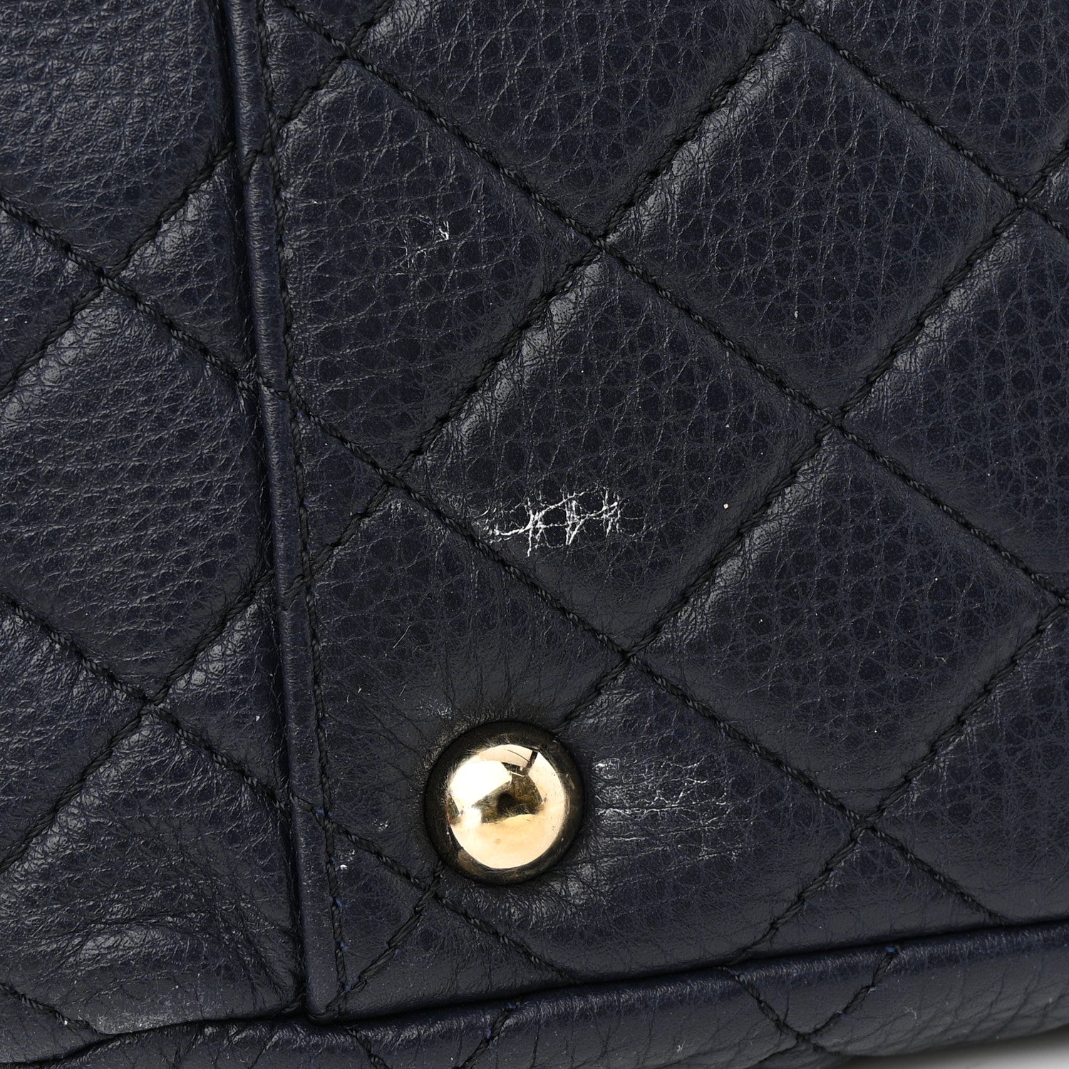 Chanel Calfskin Quilted XXL Travel Flap Bag Navy 15 of 15