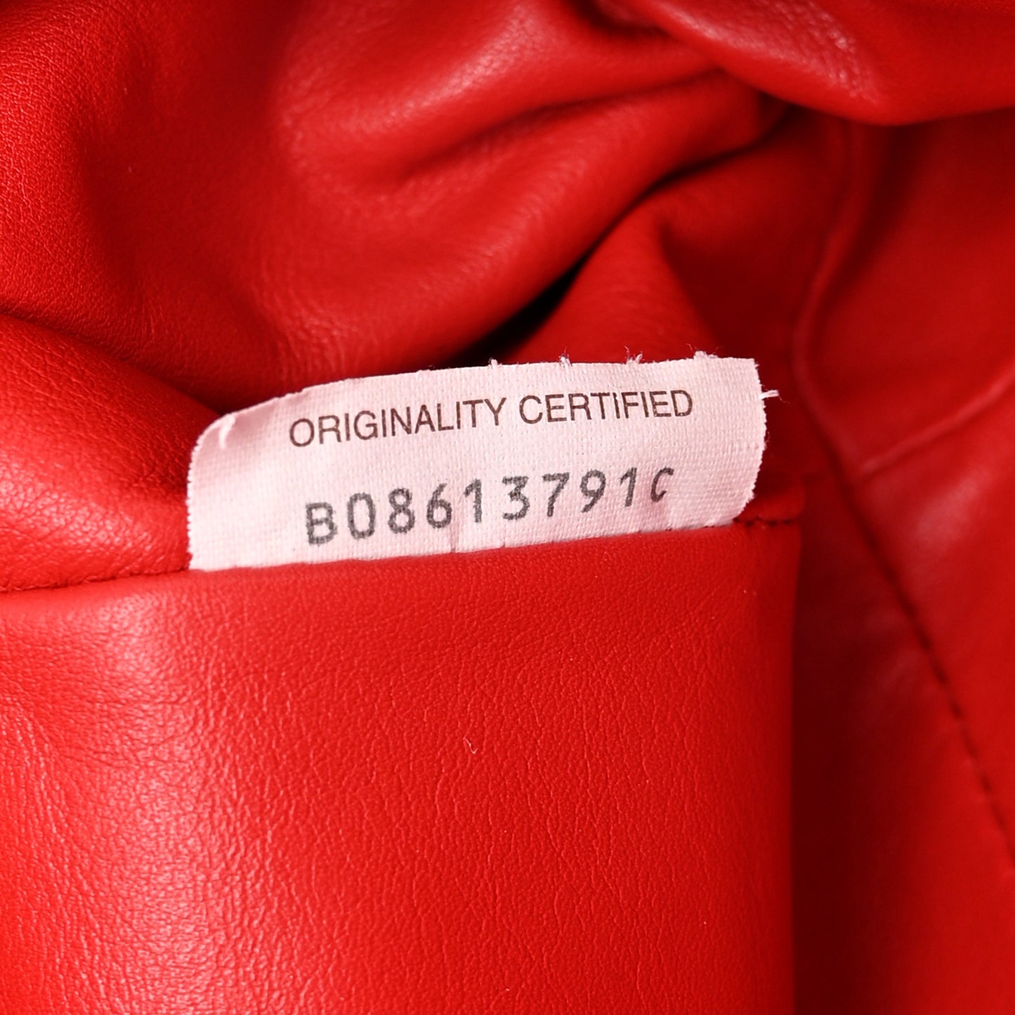 Smooth Butter Calf The Pouch Oversized Clutch Bright Red
