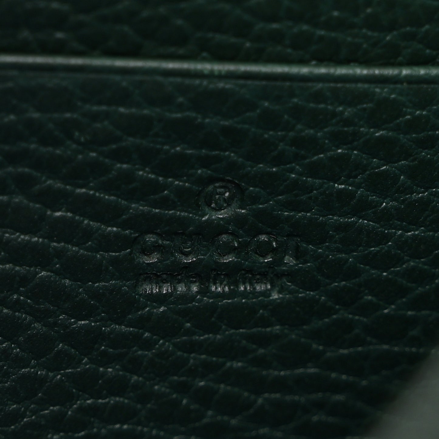 Calfskin Garden Dionysus Chain Wallet Emerald