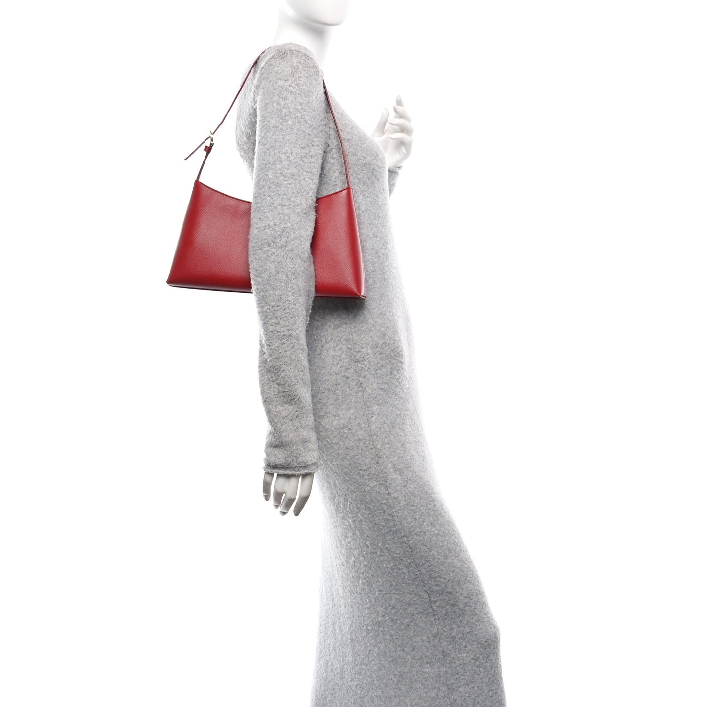 Saffiano Trifolio Shoulder Bag Coral