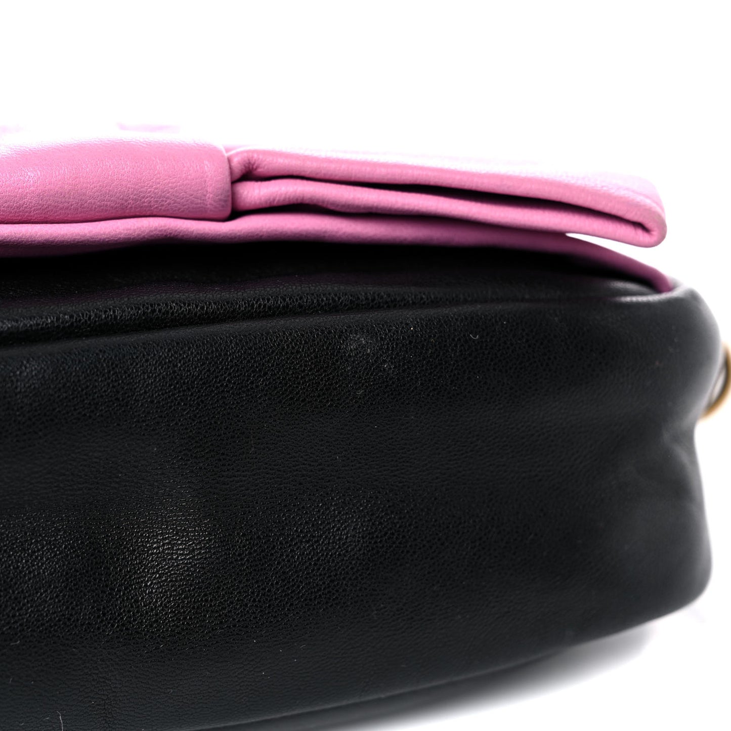 Nappa Zippers Bow Clutch Black Geranio