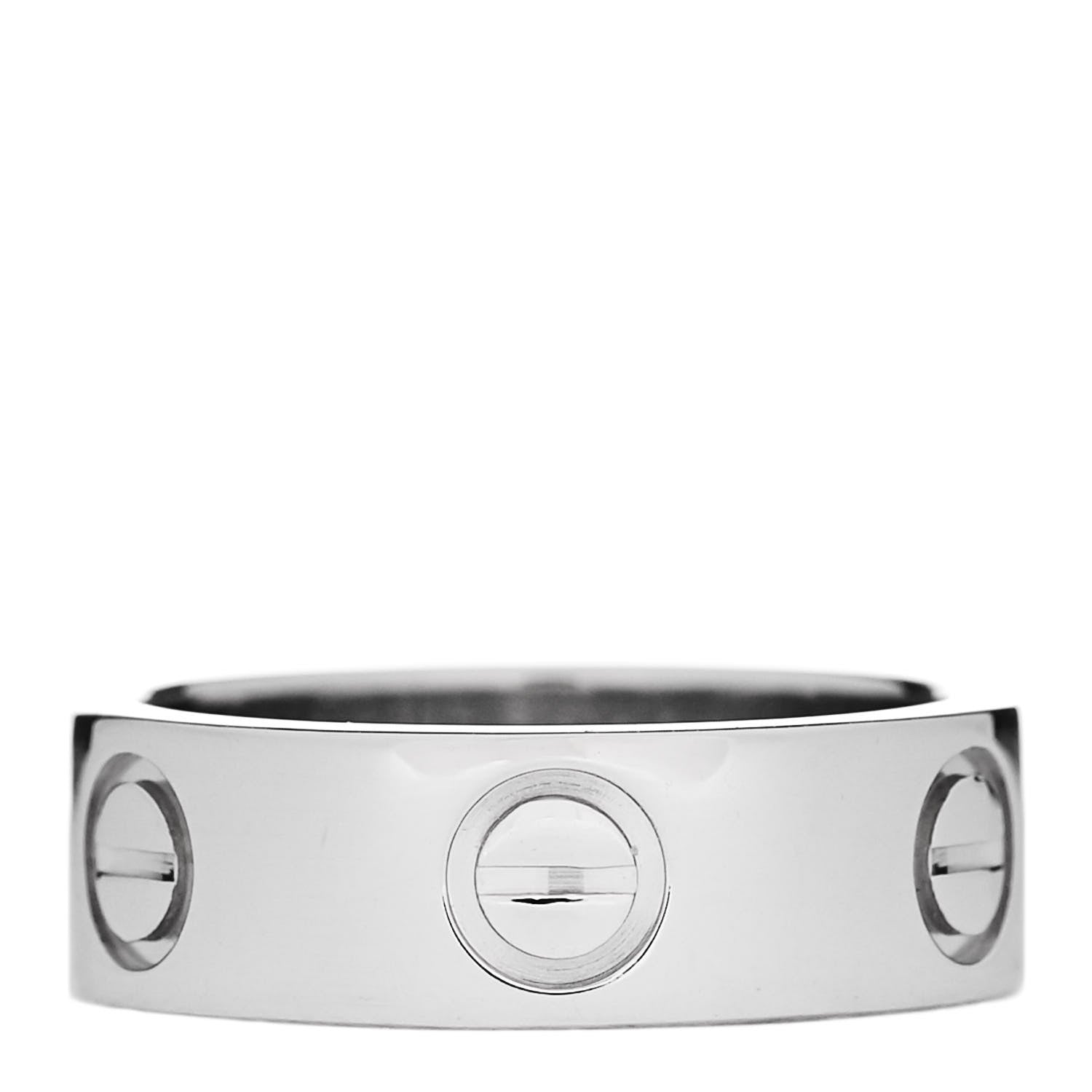 Cartier Platinum 5.5mm LOVE Ring 47 4 1 of 5