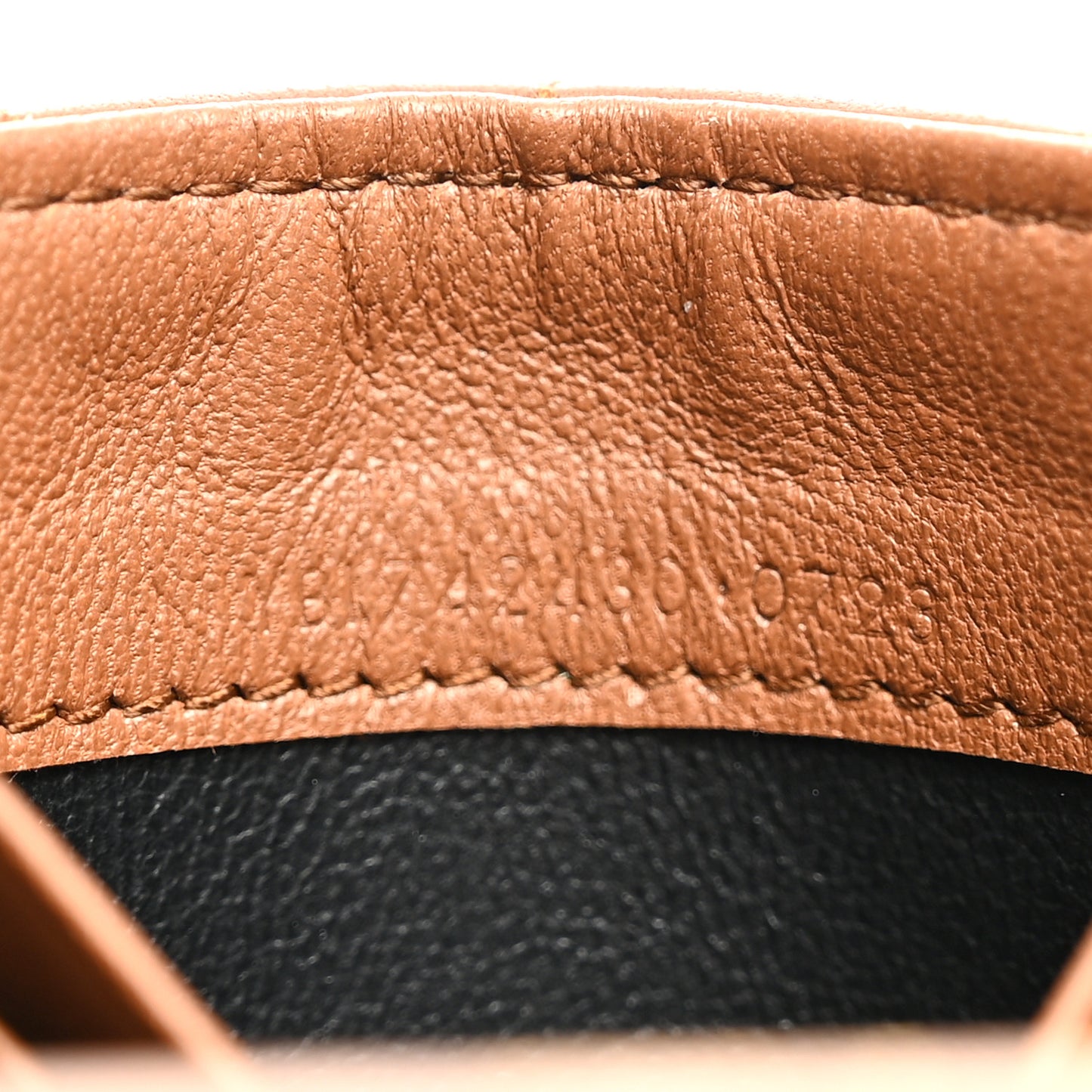 Goatskin Carre Quilted Cassandre Small Envelope Wallet Fox
