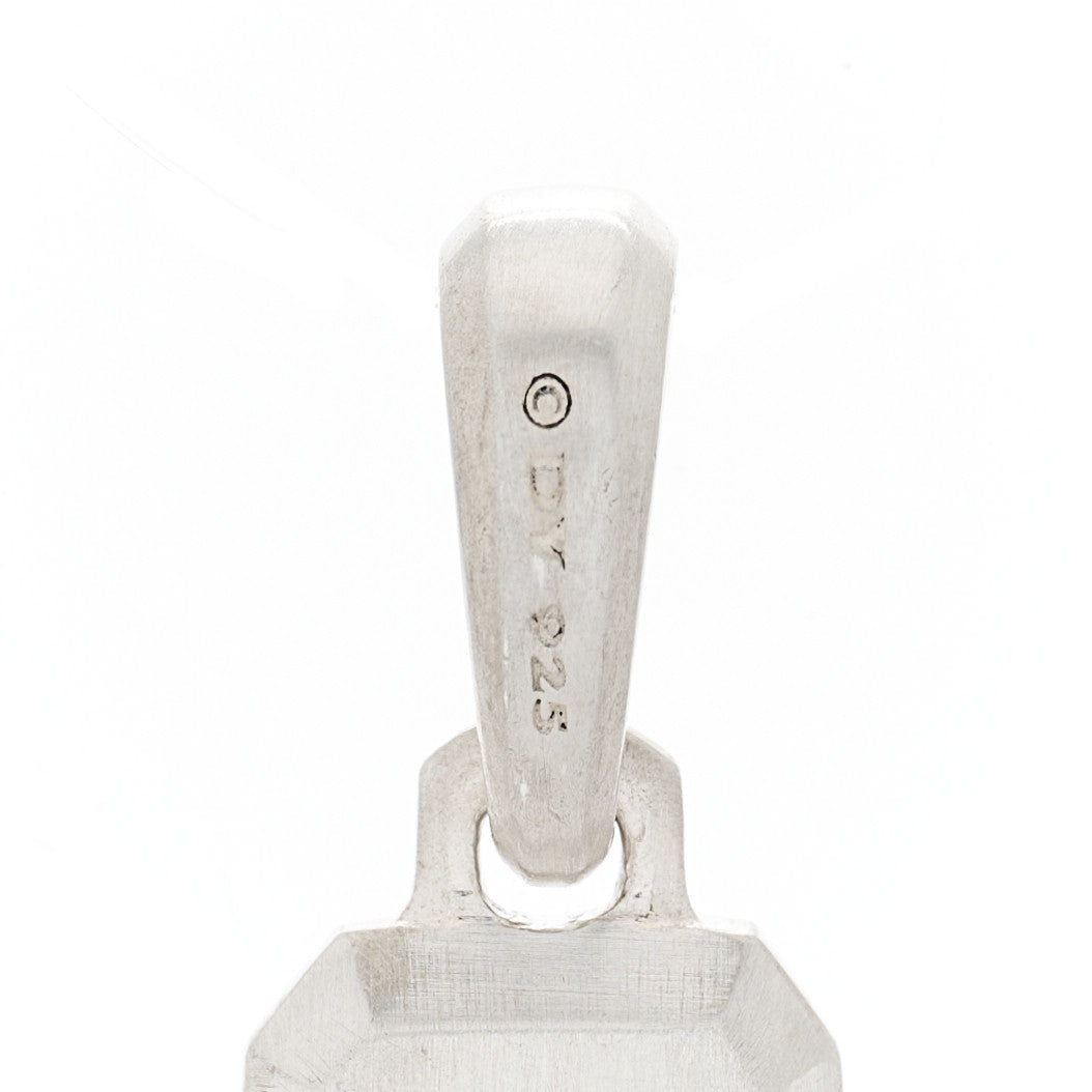 Sterling Silver Diamond Streamline Amulet Pendant