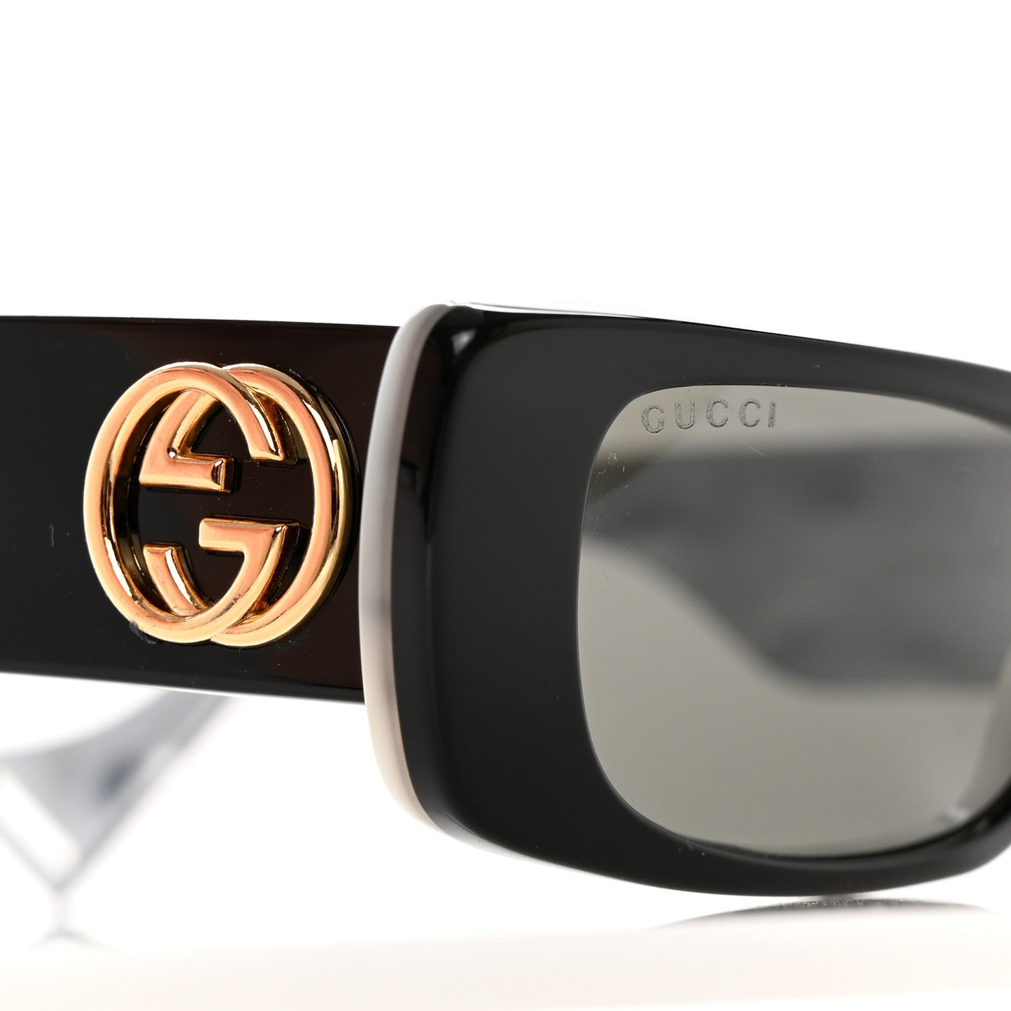 Acetate Rectangular Sunglasses GG0516S Black