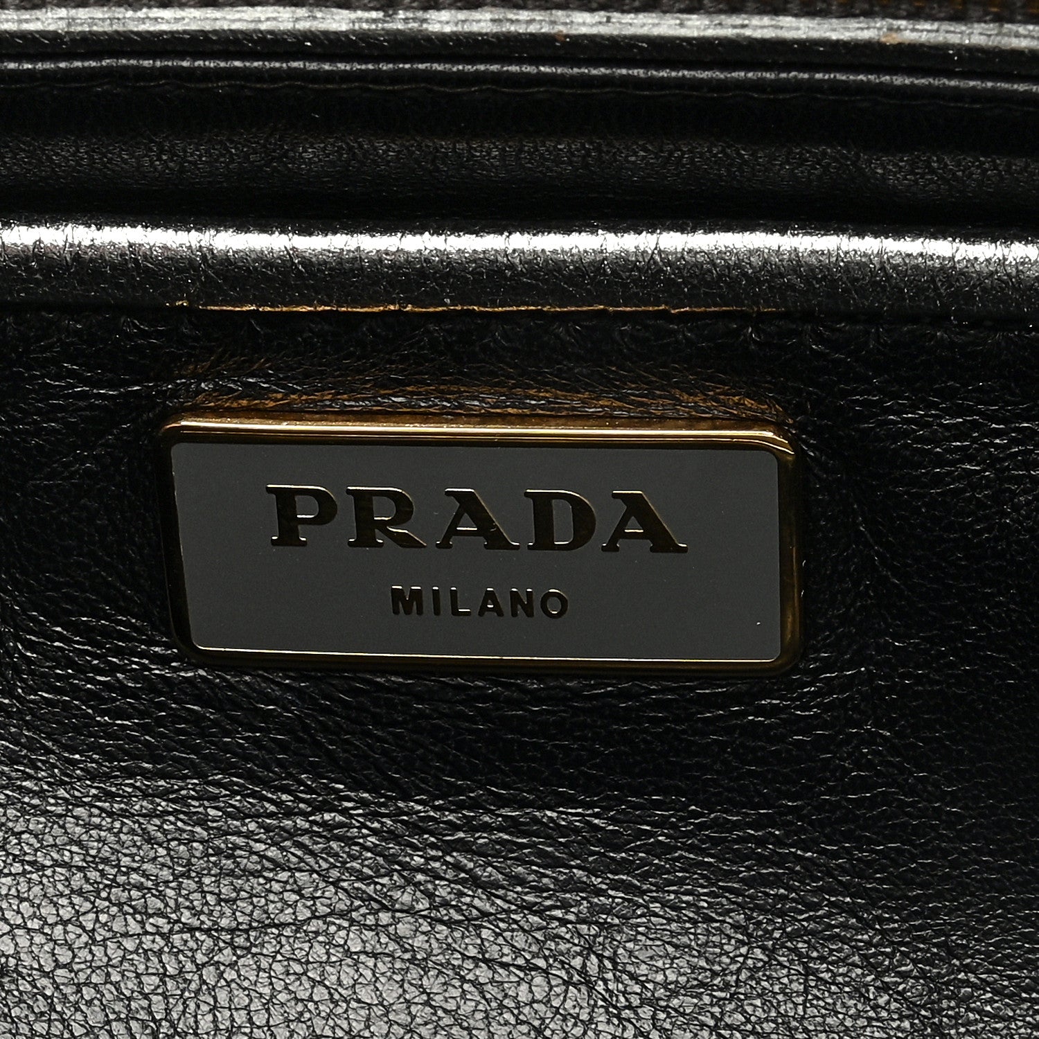 Prada Metallic Nappa Triangle Clutch Silver 6 of 6