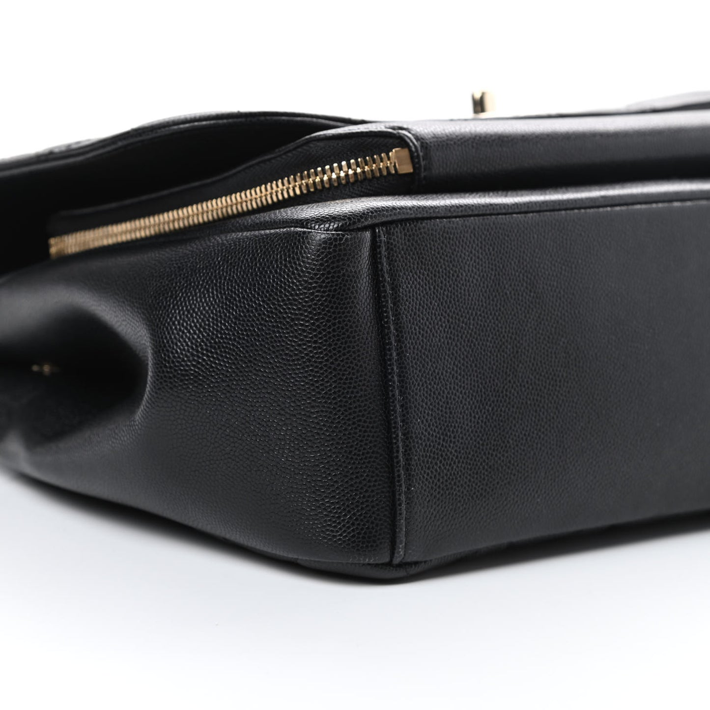 Caviar Quilted Large Business Affinity Flap Black