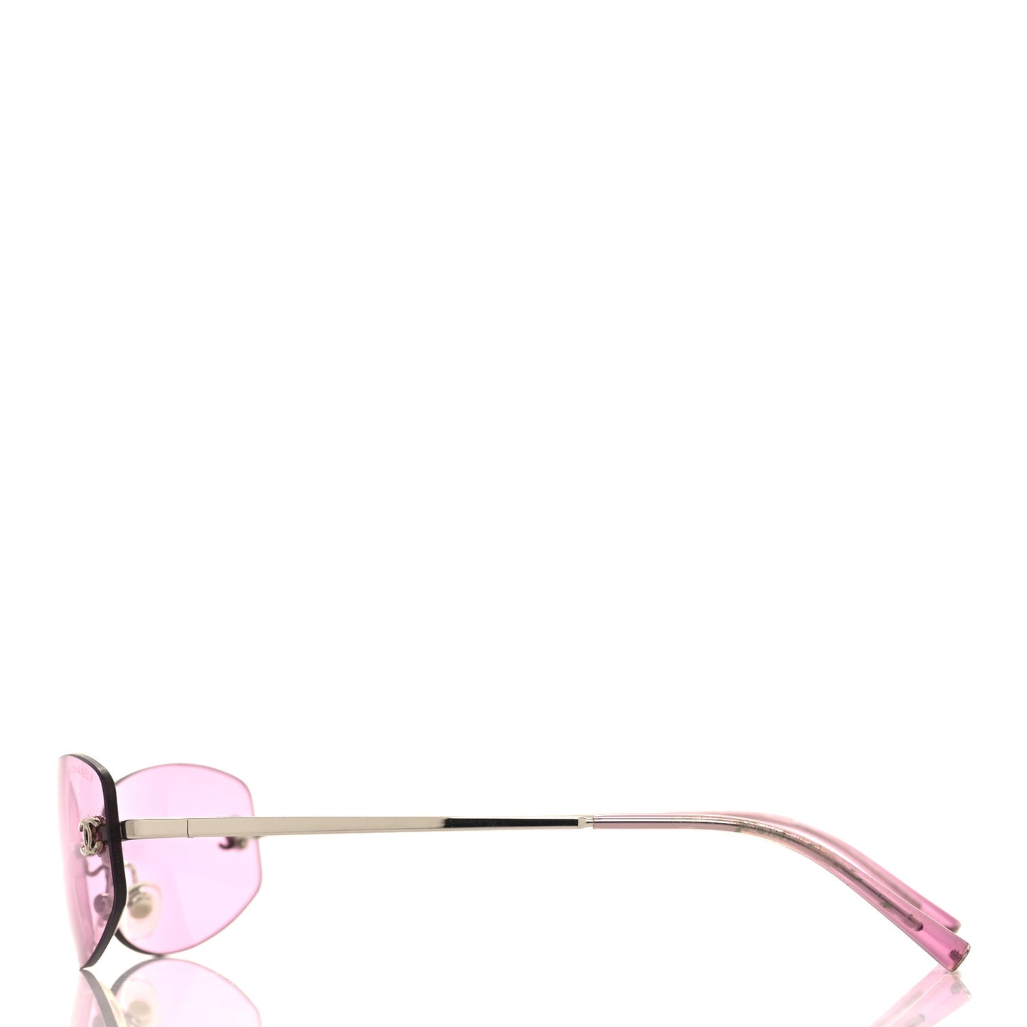 Metal CC Logo Sunglasses 4002 Pink