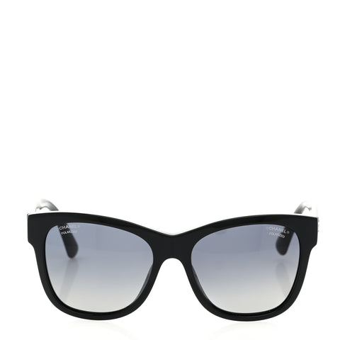 Acetate Polarized Square CC Sunglasses 5380 Black