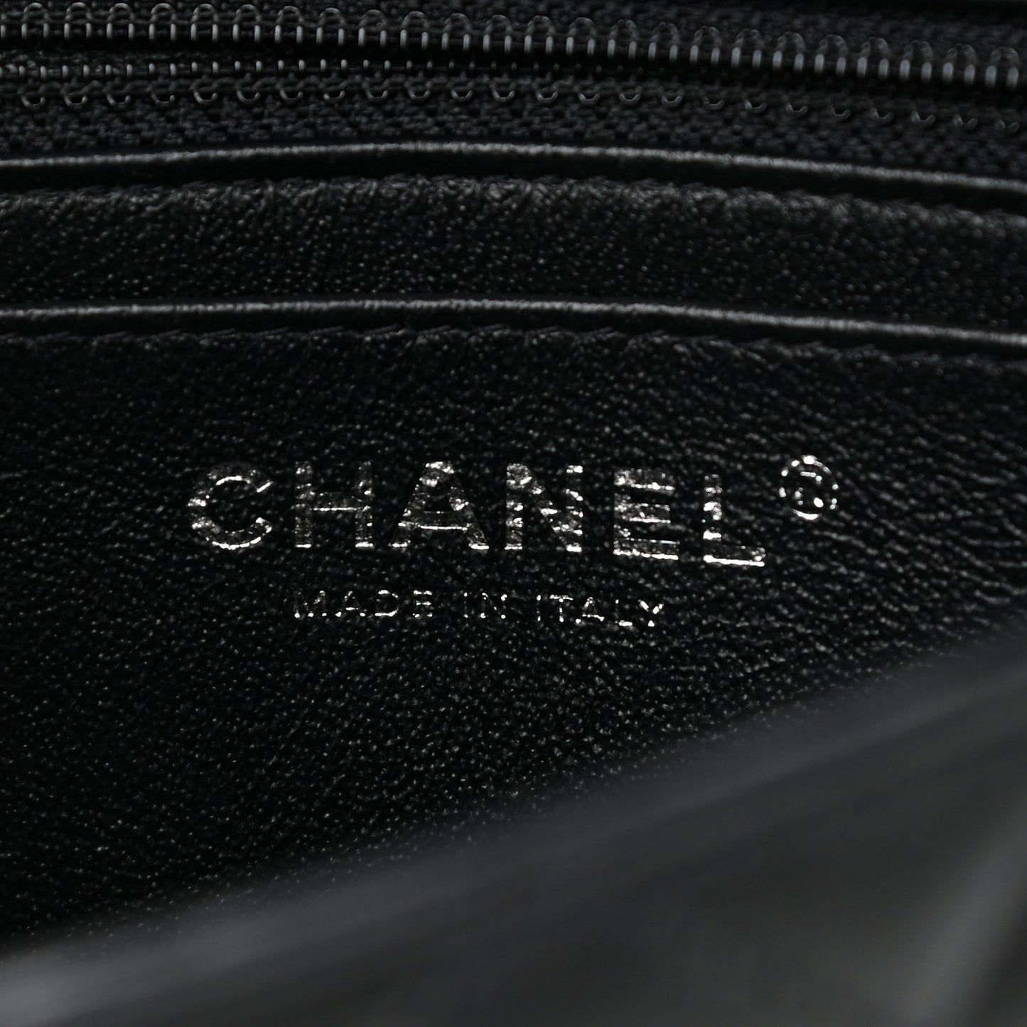 Lambskin Quilted Mini Rectangular Flap Black