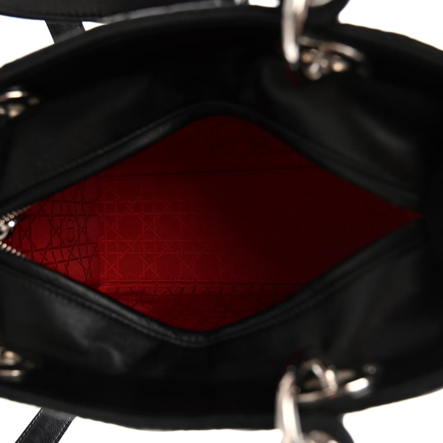 Lambskin Cannage Medium Lady Dior Black