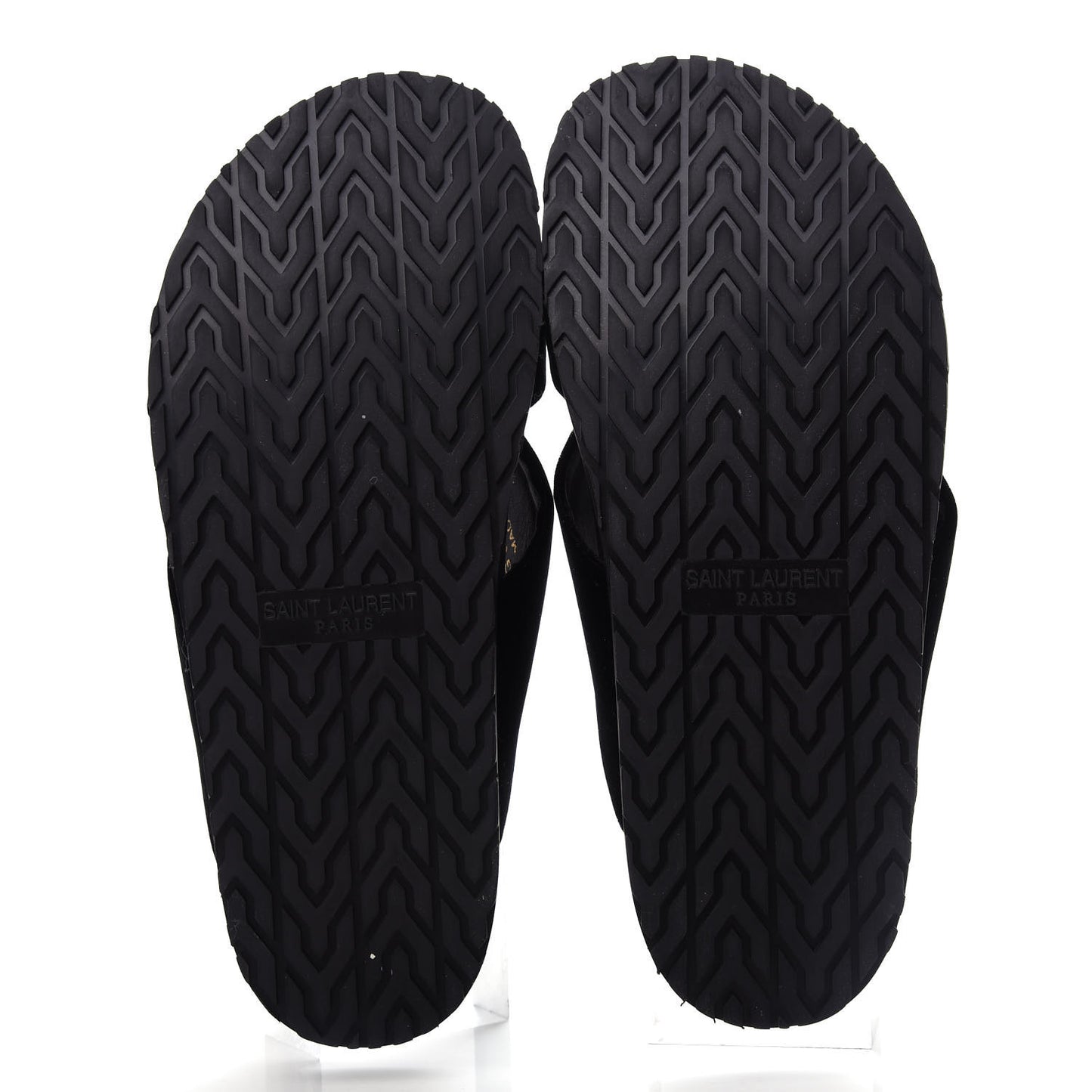 Velluto Master Jimmy Joan Cross Slides 39.5 Black