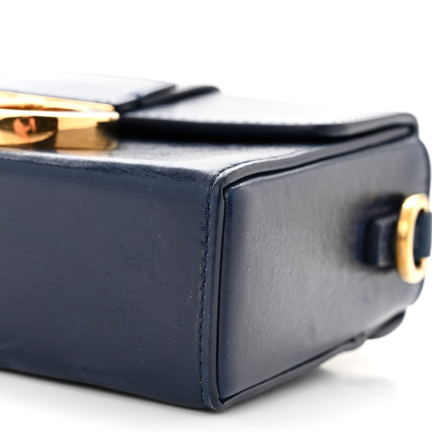 Smooth Calfskin 30 Montaigne Box Bag Navy