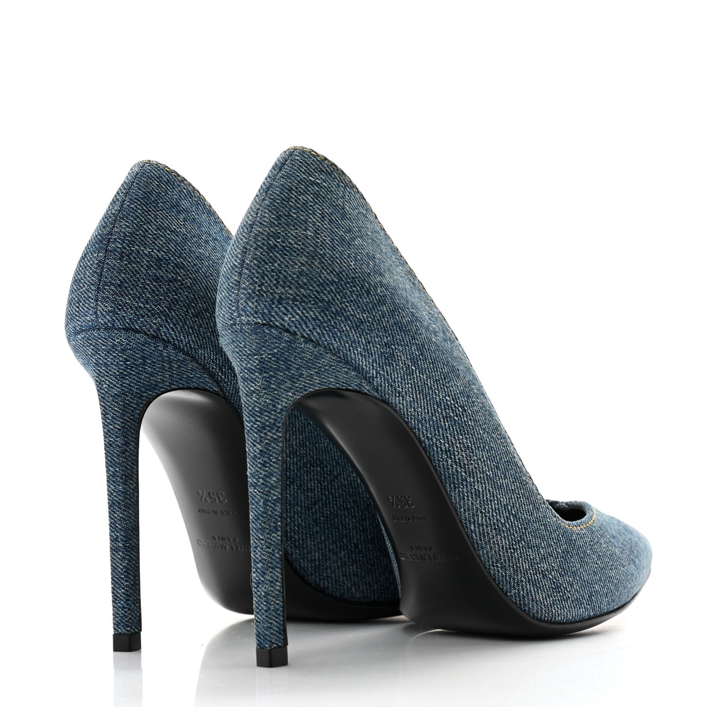 Denim Classic Paris Escarpin V 105 Skinny Pumps 35.5 Light Blue