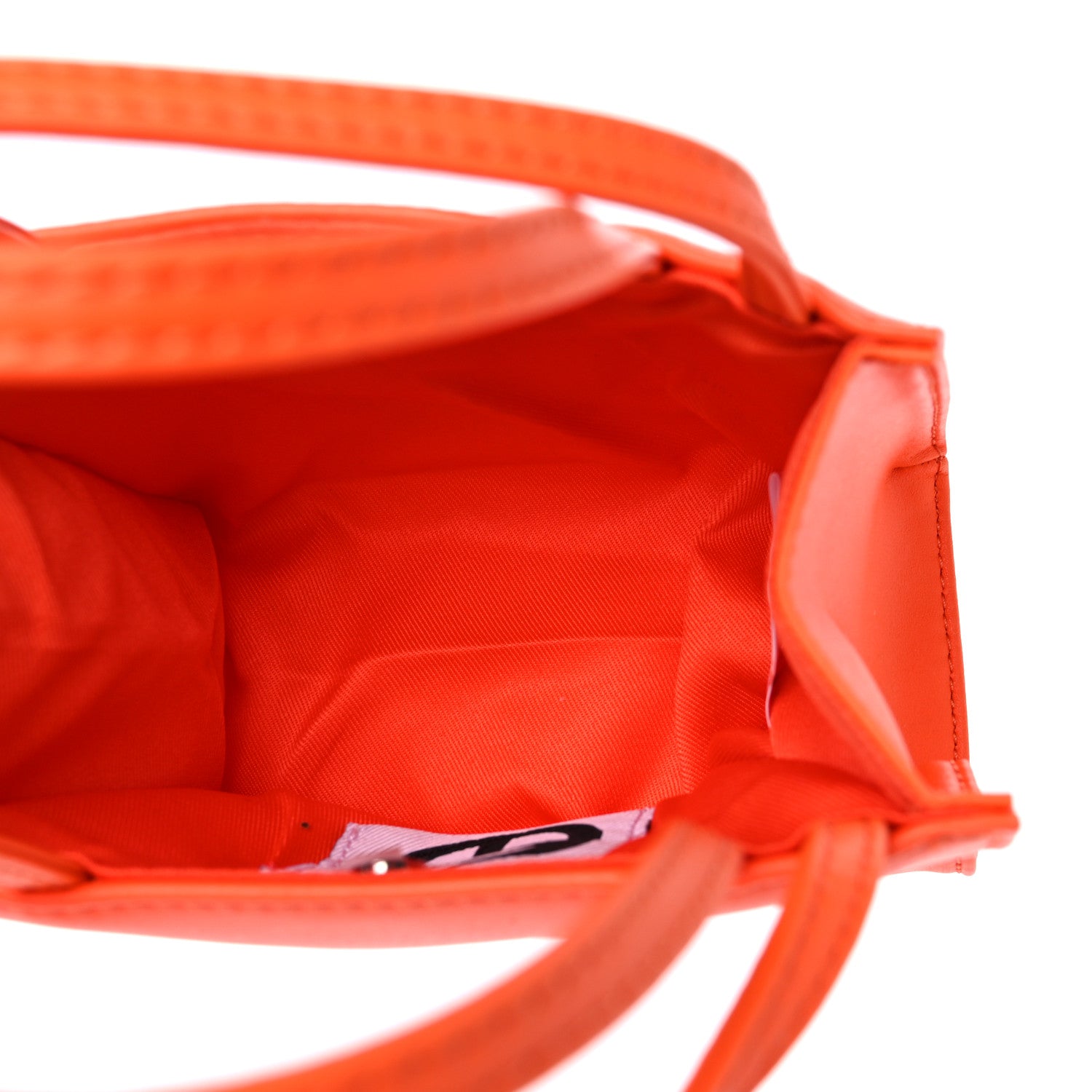 Telfar Vegan Leather Small Shopping Bag Orange 5 of 9