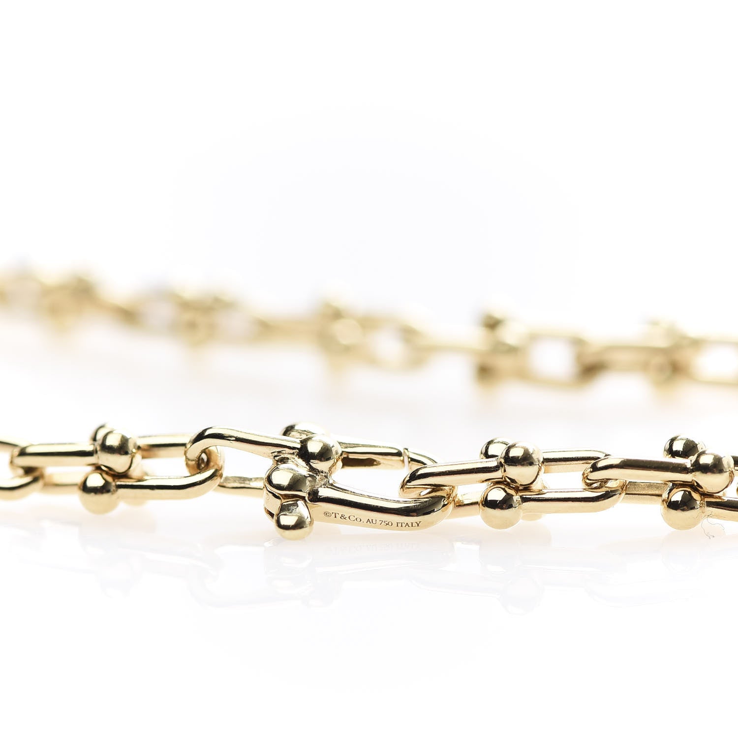 Tiffany 18K Yellow Gold Micro HardWear Link Bracelet 5 of 5