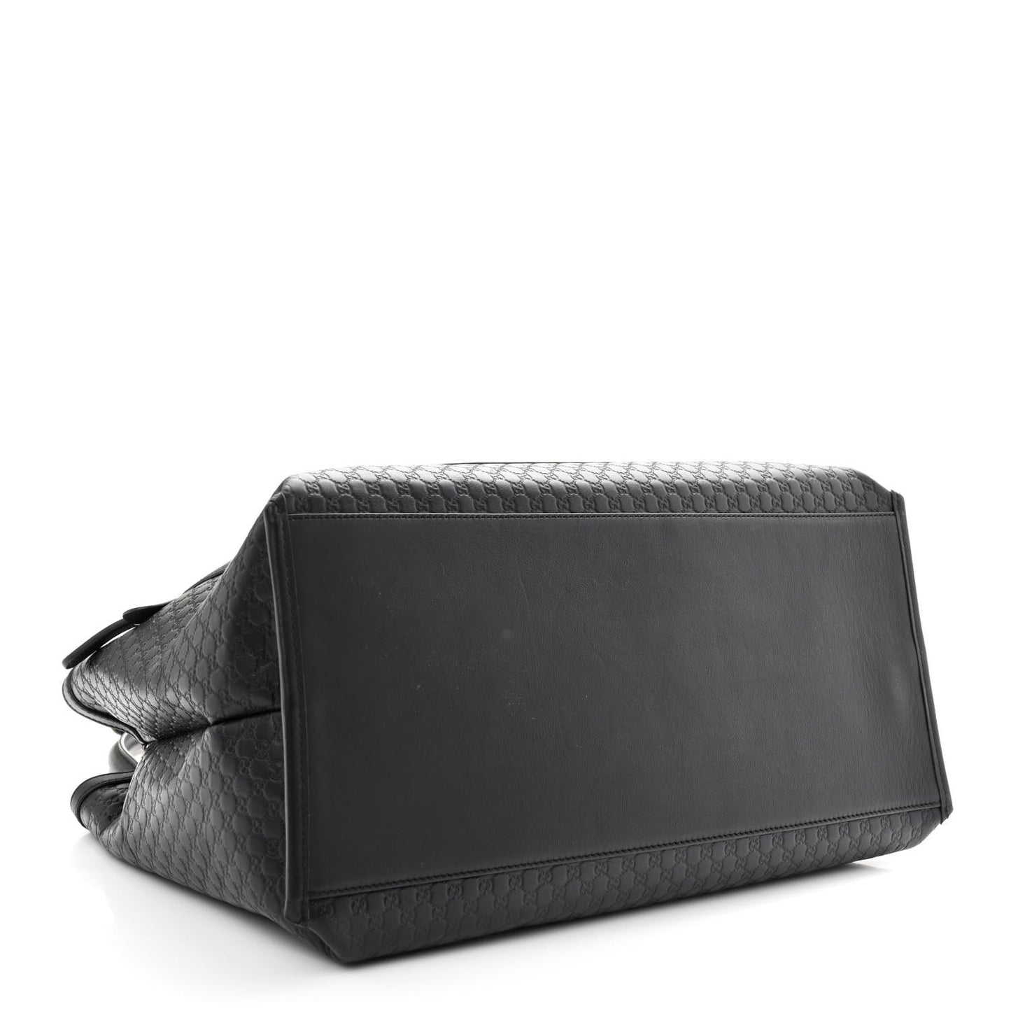 Soft Microguccissima Large Tote Black