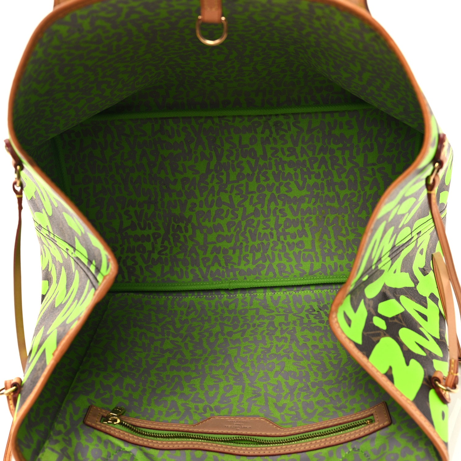 Louis Vuitton Monogram Graffiti Neverfull GM Green 5 of 14