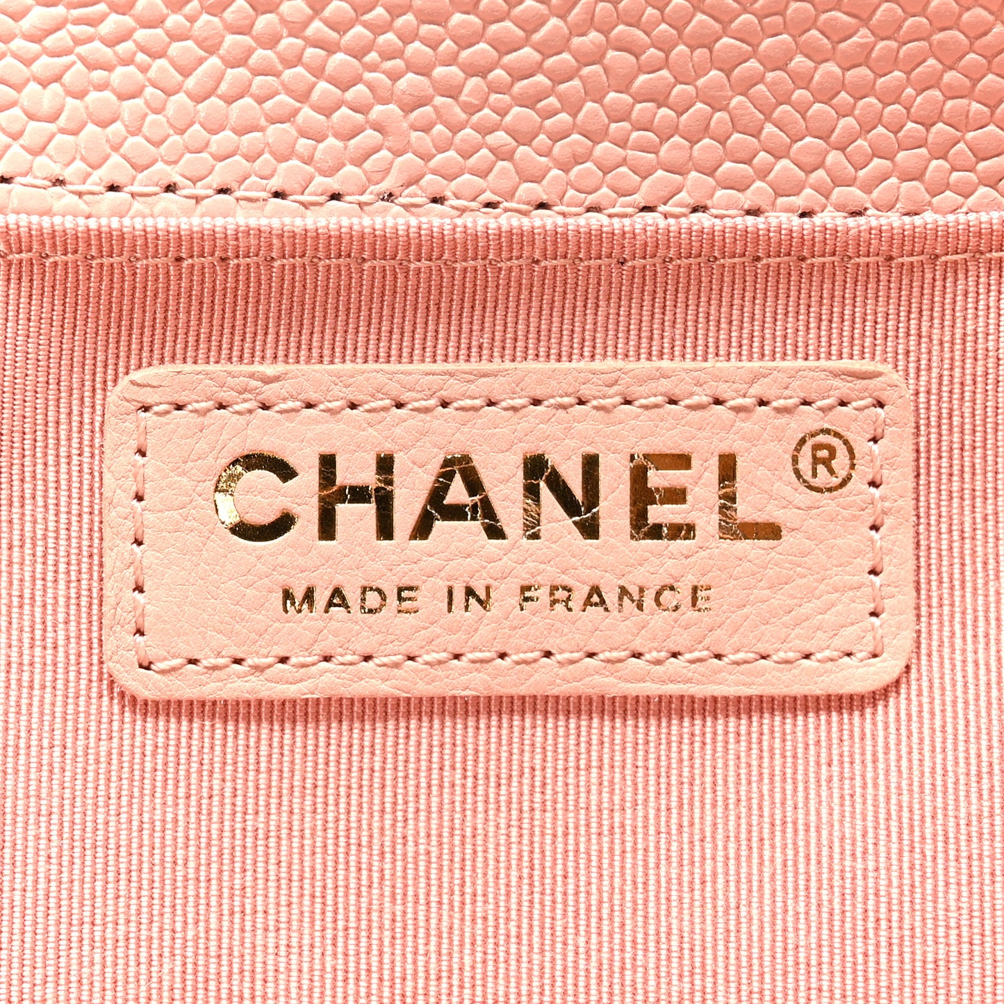 Caviar Quilted Medium Boy Flap Light Pink