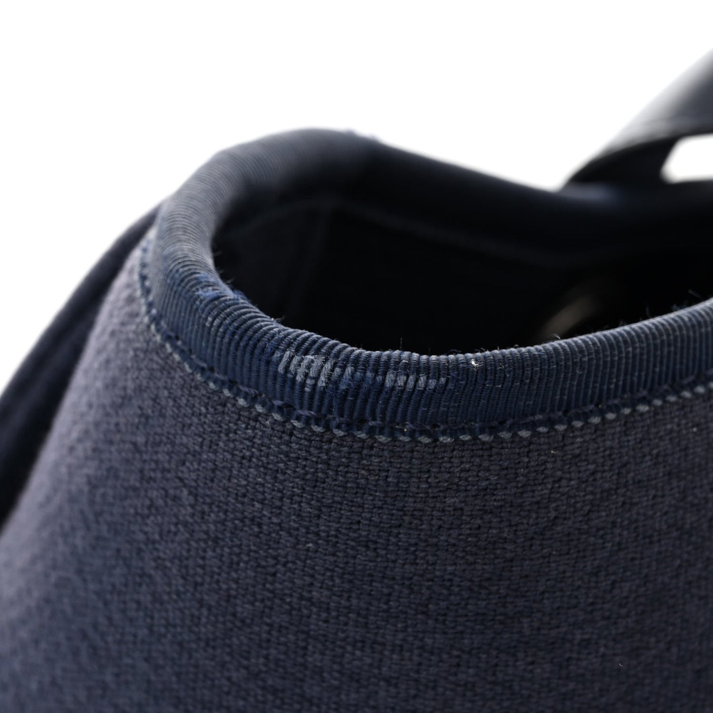 Mixed Fibers Calfskin Medium Deauville Tote Dark Blue