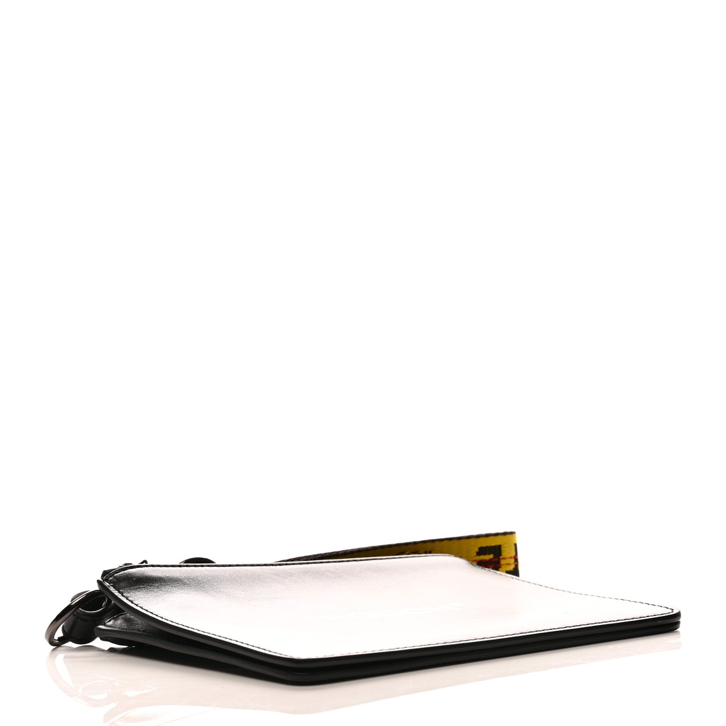 Calfskin Double Flat Pouch Black