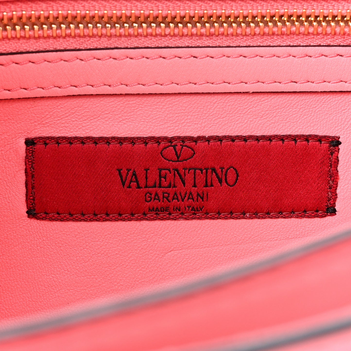 VALENTINO GARAVANI Vitello Chain Flap Bag Paradise Rose