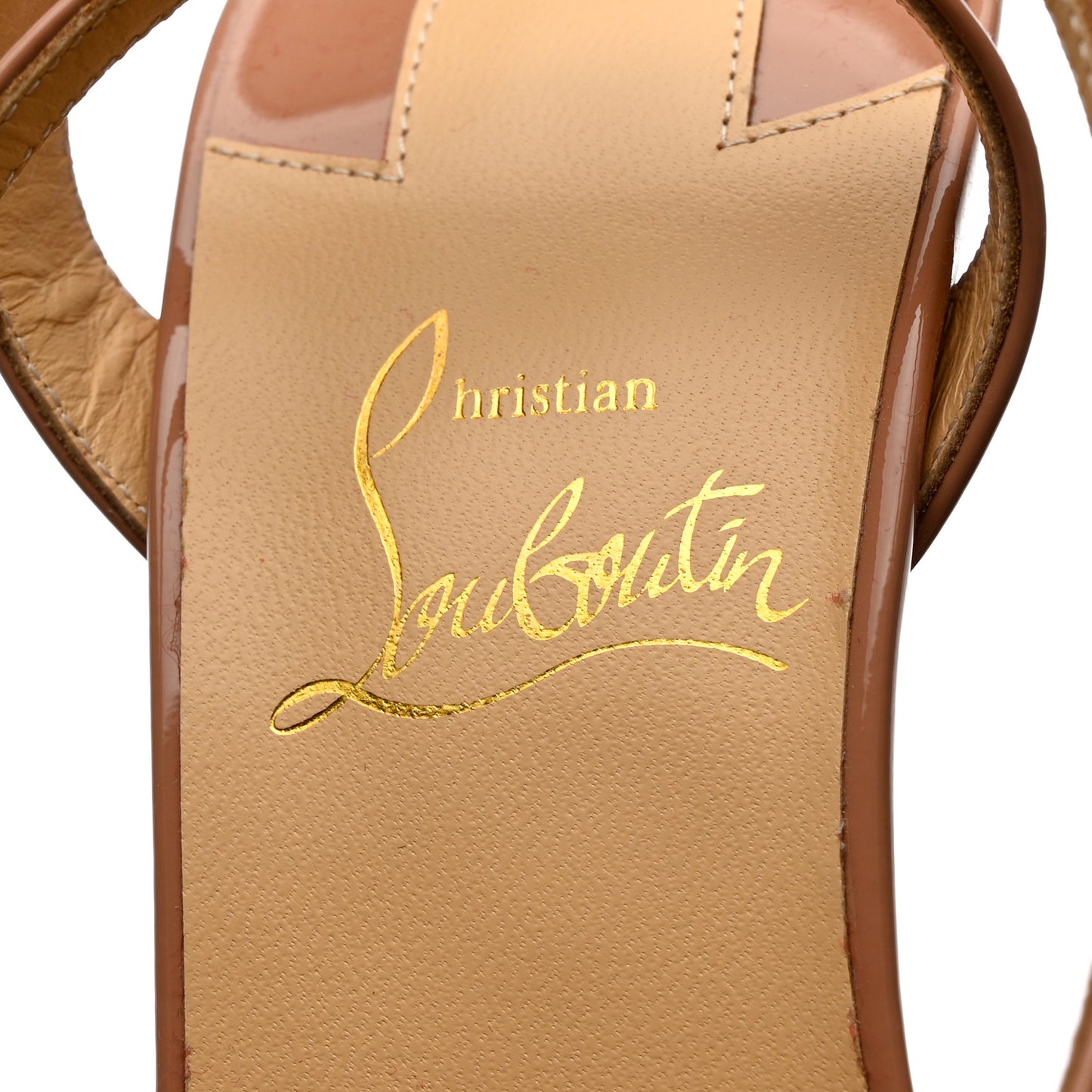 Patent Lipchick 100 Sandals 37 Nude