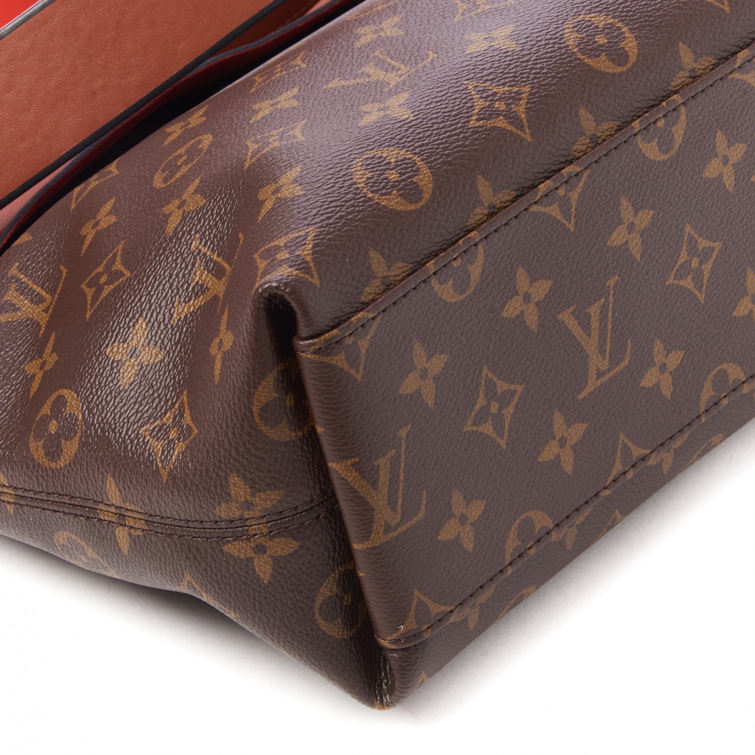 Louis Vuitton Monogram Tuileries Besace Caramel Rouge 6 of 10